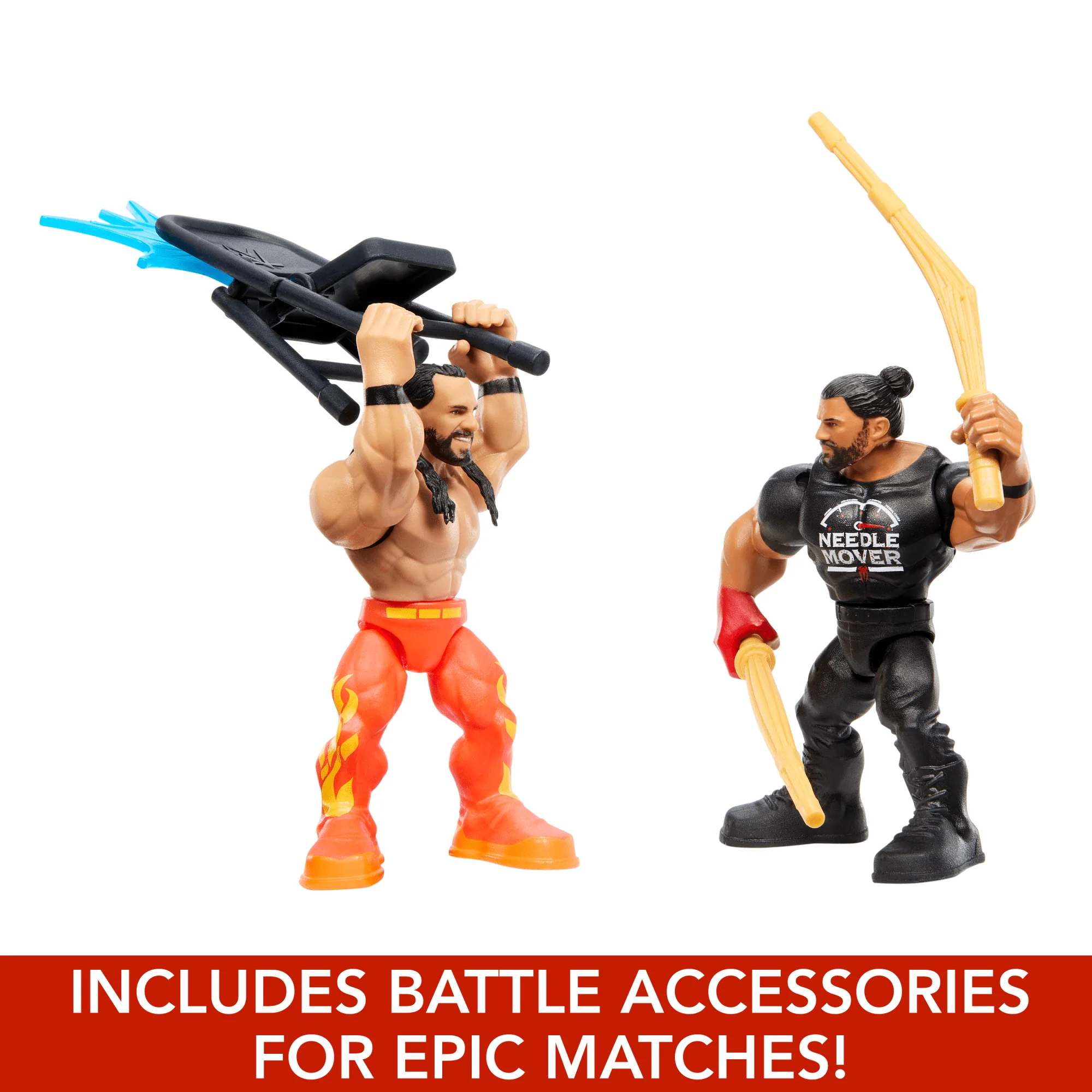 WWE Action Figure Knuckle Crunchers Roman Reigns With Battle Accessory