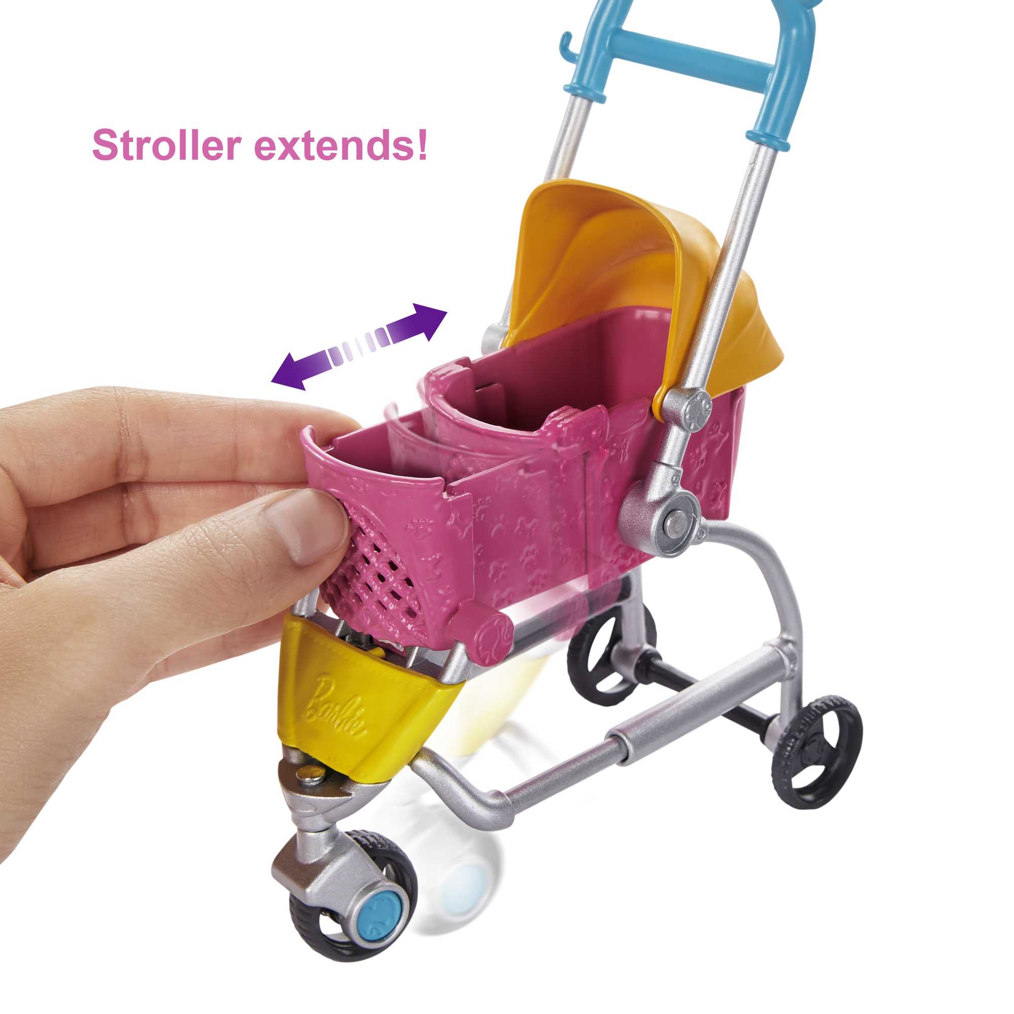 Barbie Stroll ��n Play Pups Doll And Accessories