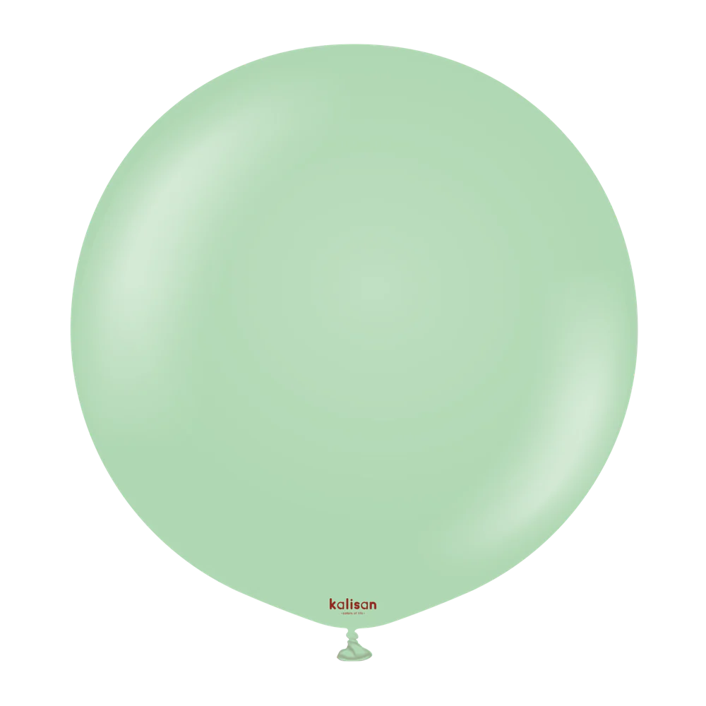 36 inch Kalisan Macaron Green Latex Balloons 2ct