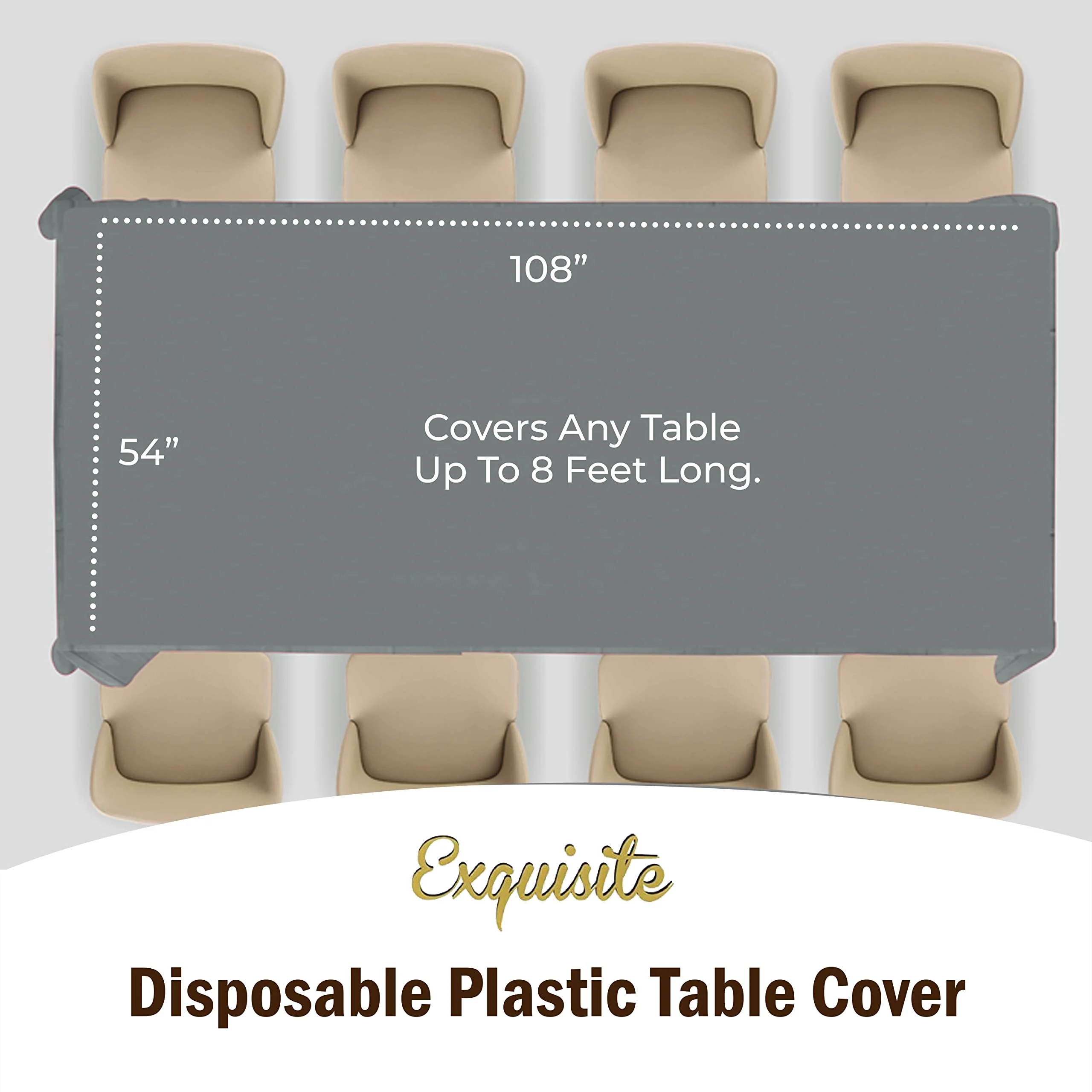 Premium Silver Table Cover