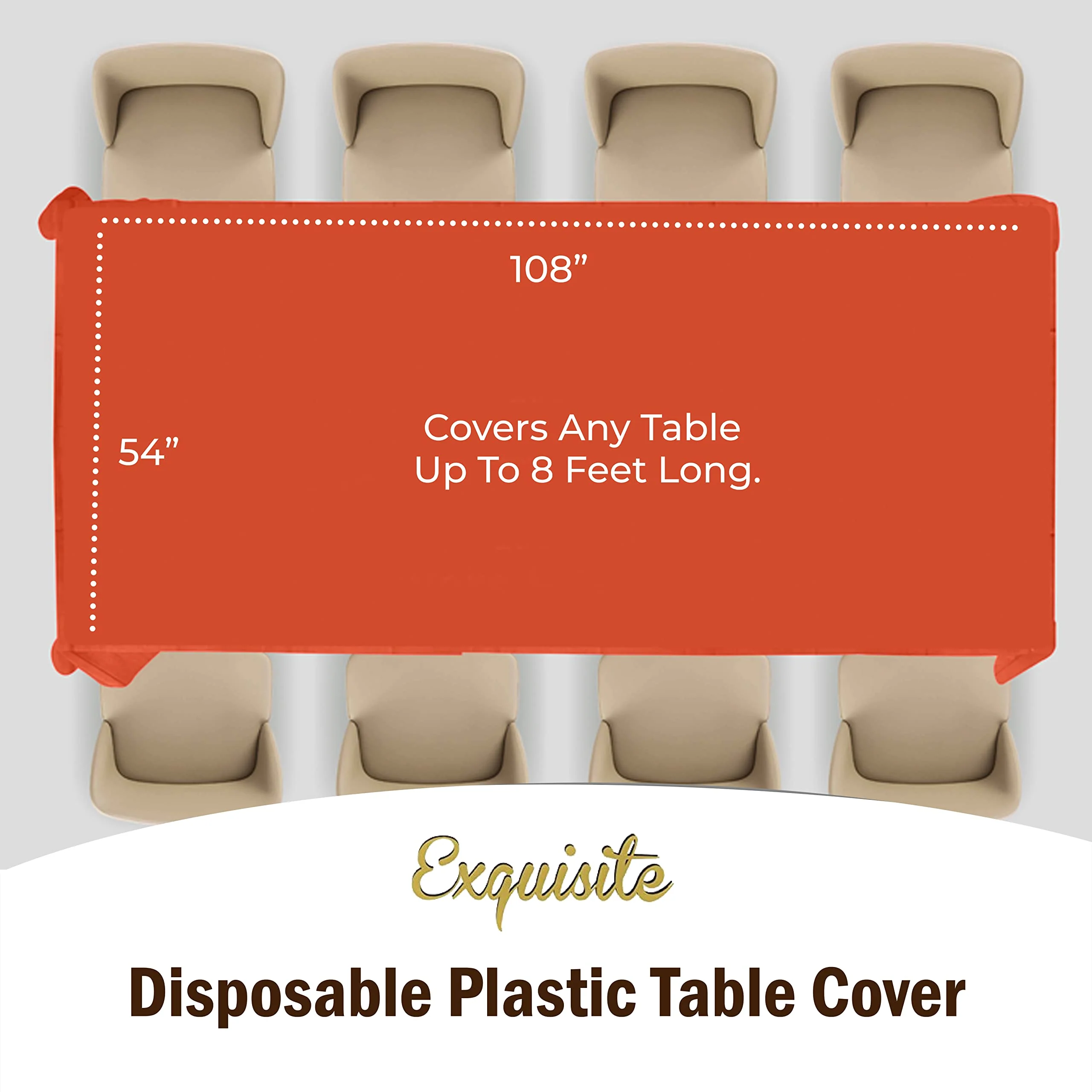 Premium Orange Table Cover