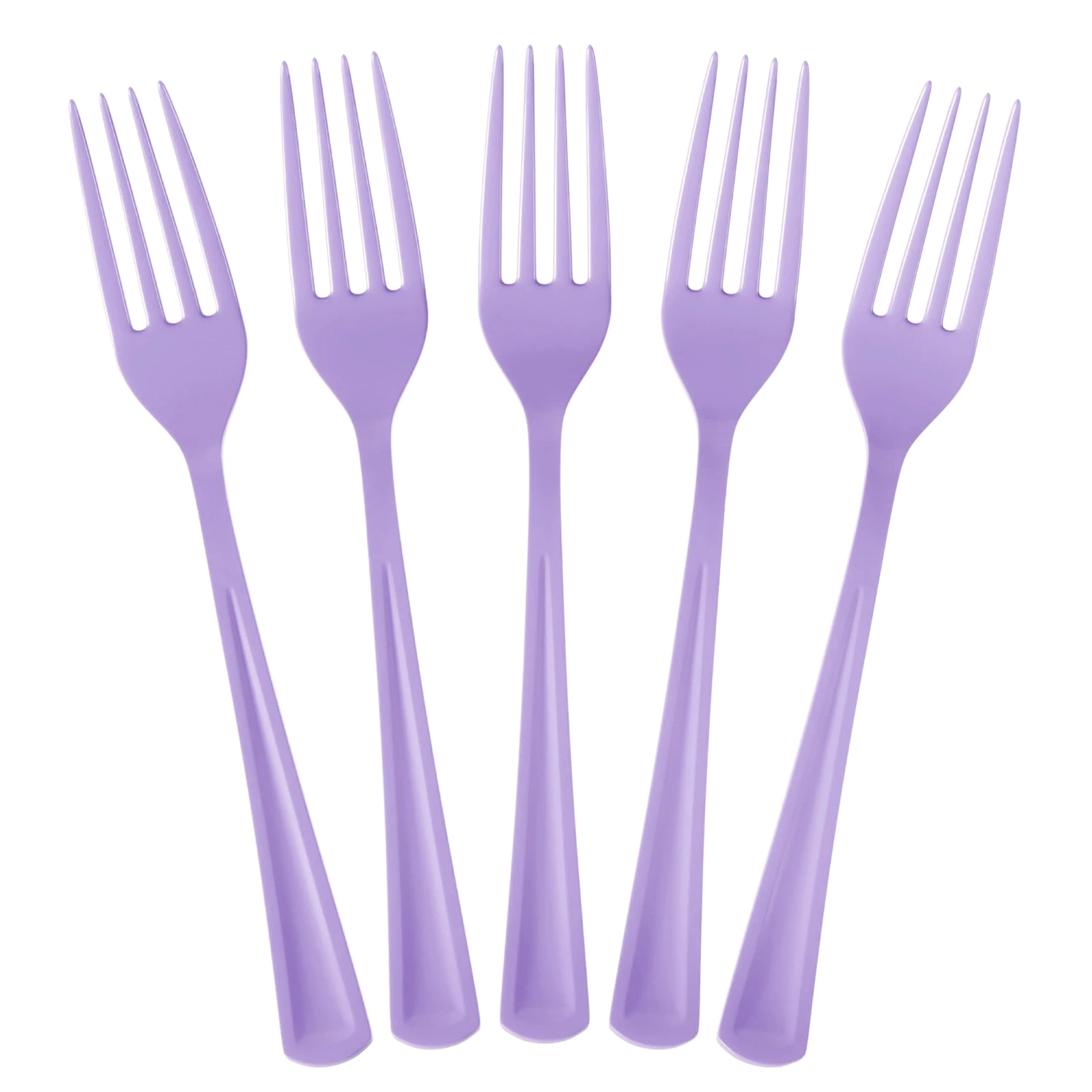 Heavy Duty Lavender Plastic Forks | 50 Count