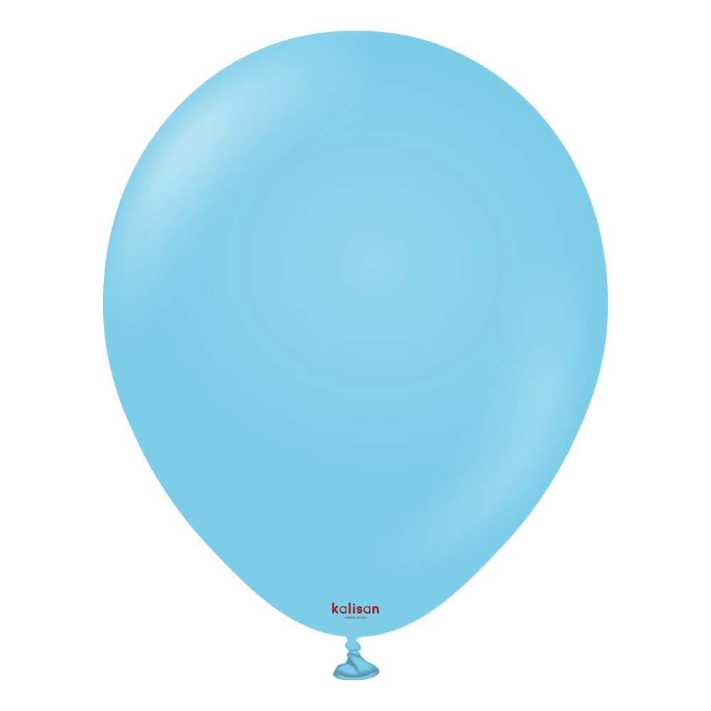 12 inch Kalisan Standard Baby Blue Latex Balloons 100ct