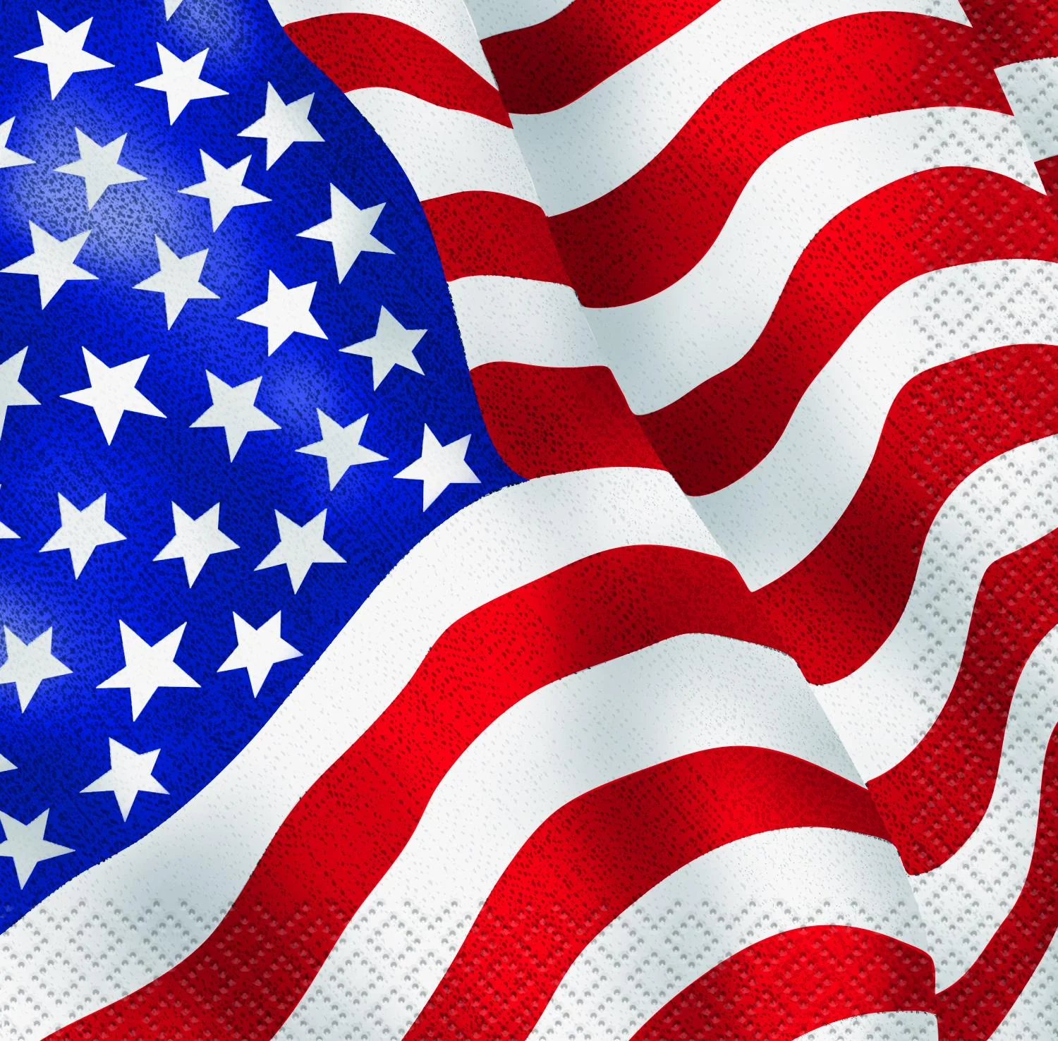 USA Flag Beverage Napkins | 16 Count