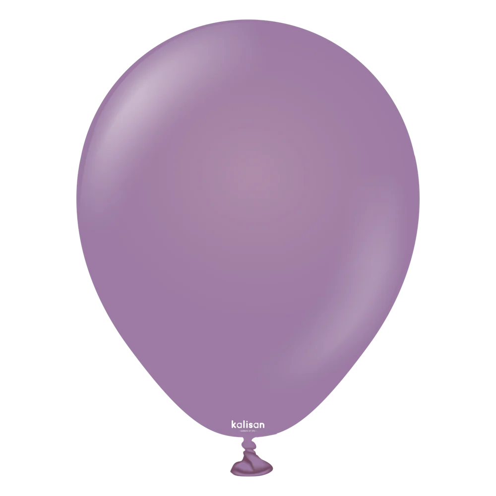 5 inch Kalisan Retro Lavender Latex Balloons 100ct