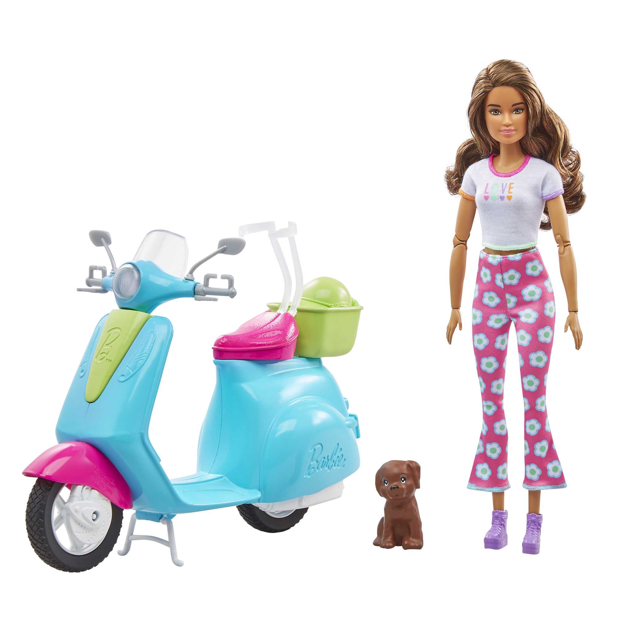 Barbie Fashionistas Doll And Scooter Travel Playset