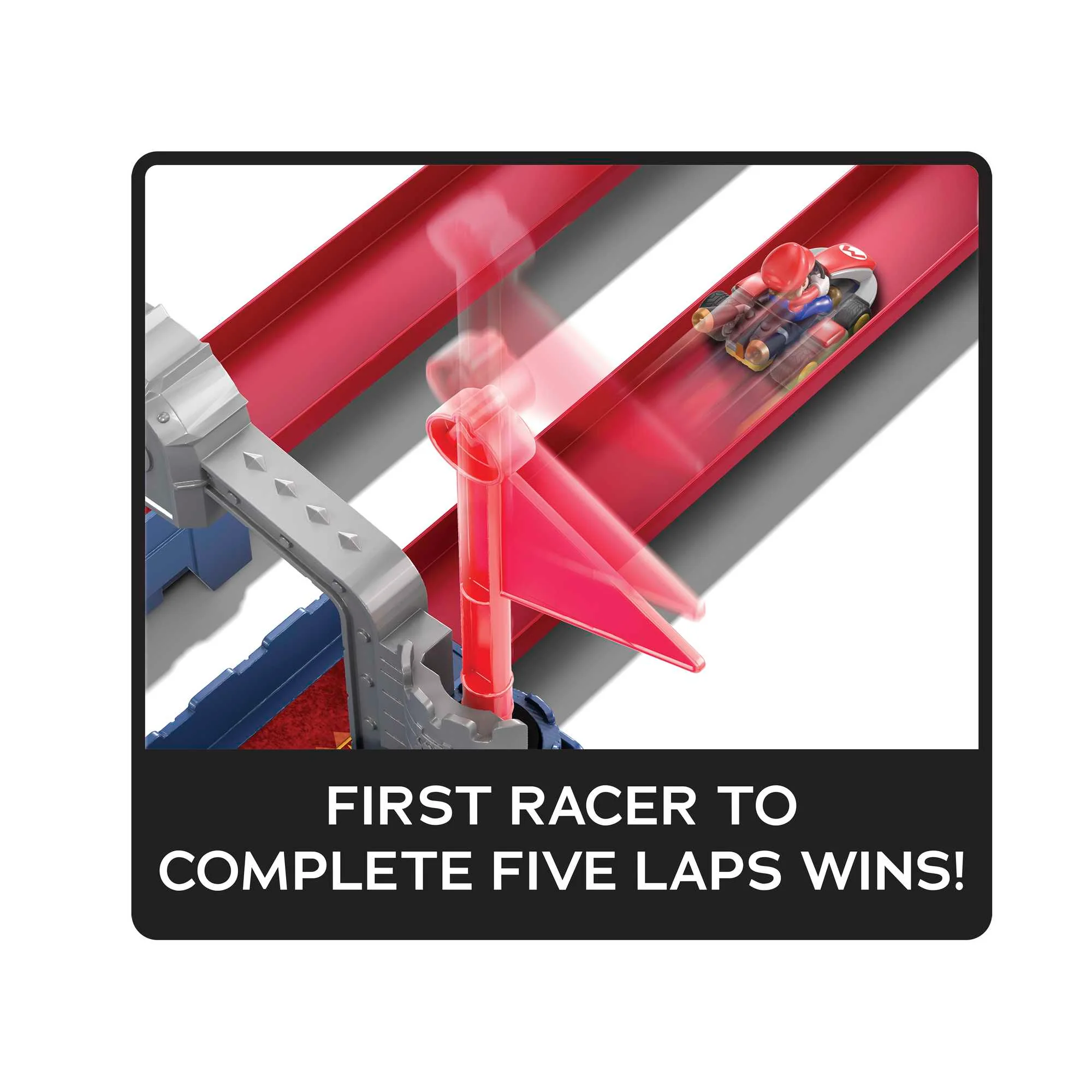 Hot Wheels Mario Kart Bowser's Castle Chaos Play Set