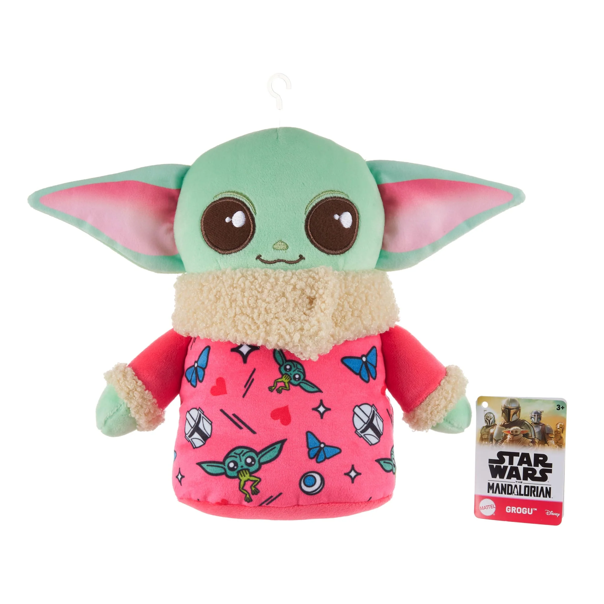 Star Wars The Mandalorian Seasonal Grogu Plush, 8-Inch Soft Toy in Valentine's Day Sweater
