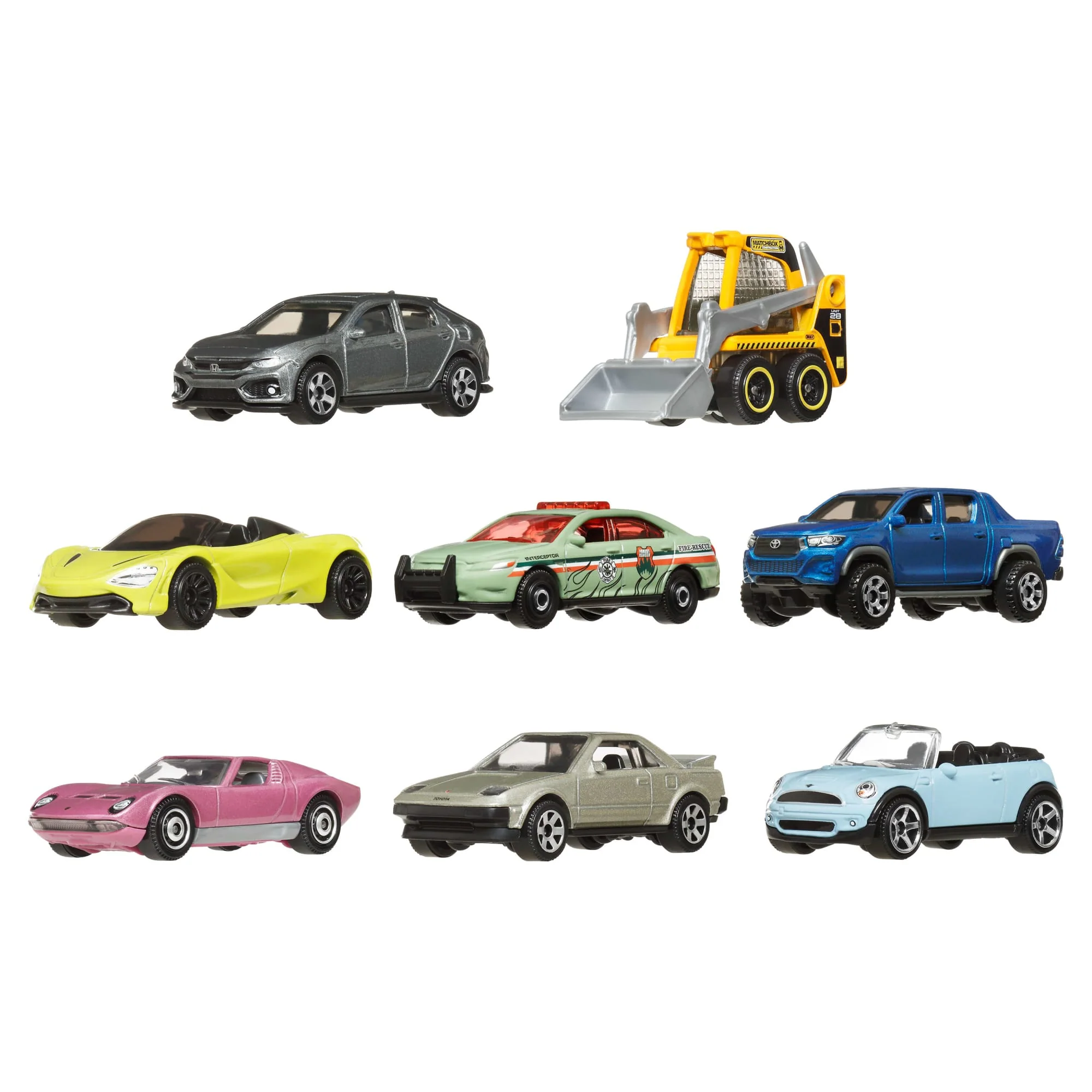Matchbox 1:64 Scale Die-Cast Toy Cars Or Trucks, Set Of 8