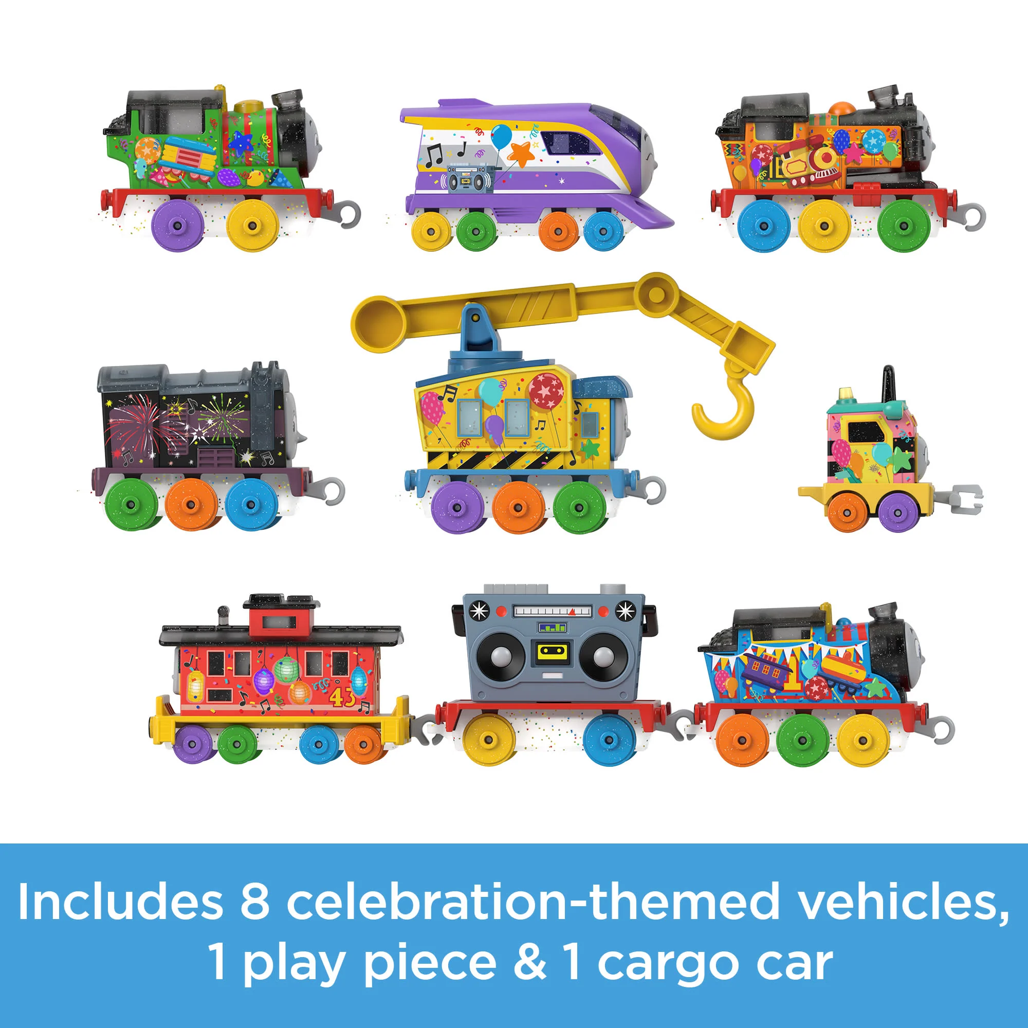 Thomas & Friends Thomas�� 7 Days Of Surprises Gift Set Of Diecast Toy Trains & Vehicles, 10 Pieces