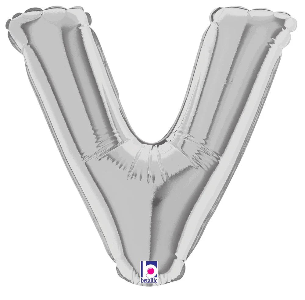 Betallic V Silver 7 inch Air-Filled Shape 1ct