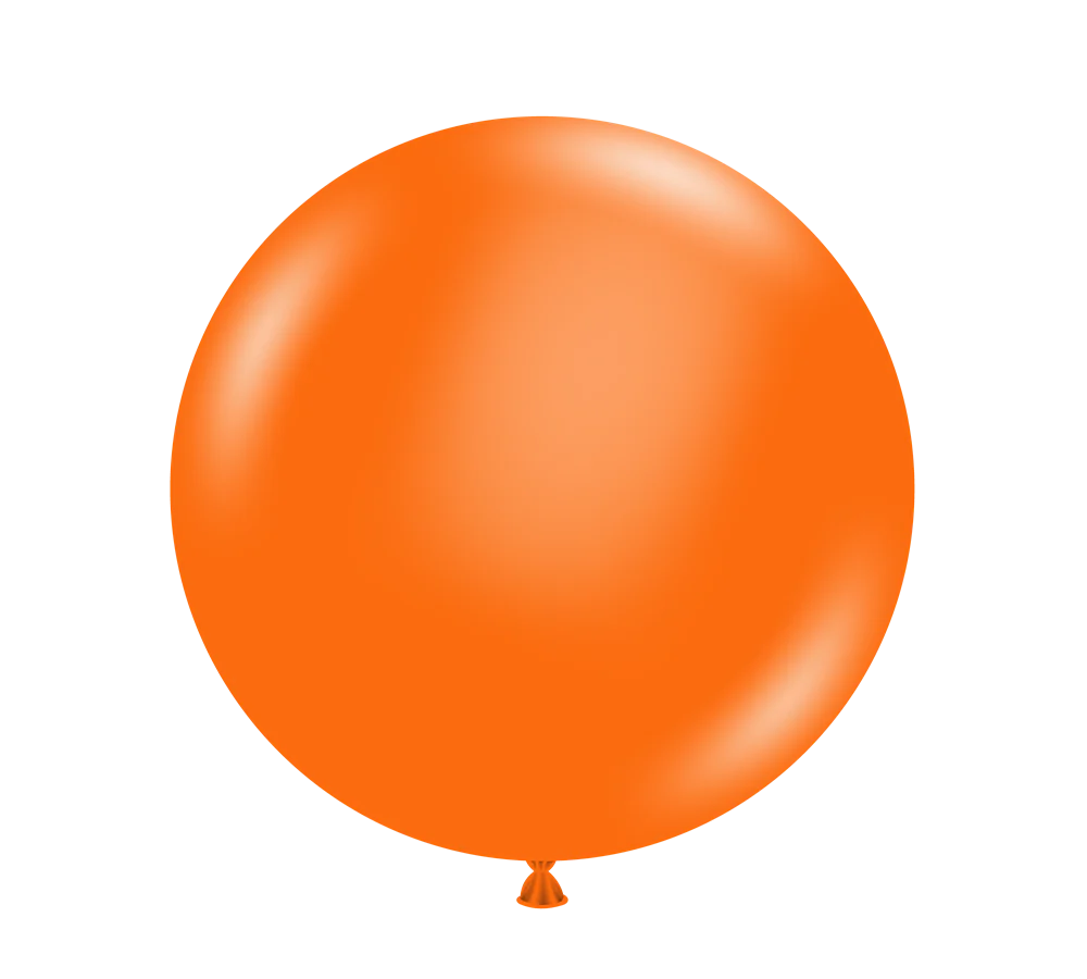 Tuftex Orange 24 inch Latex Balloons 1ct