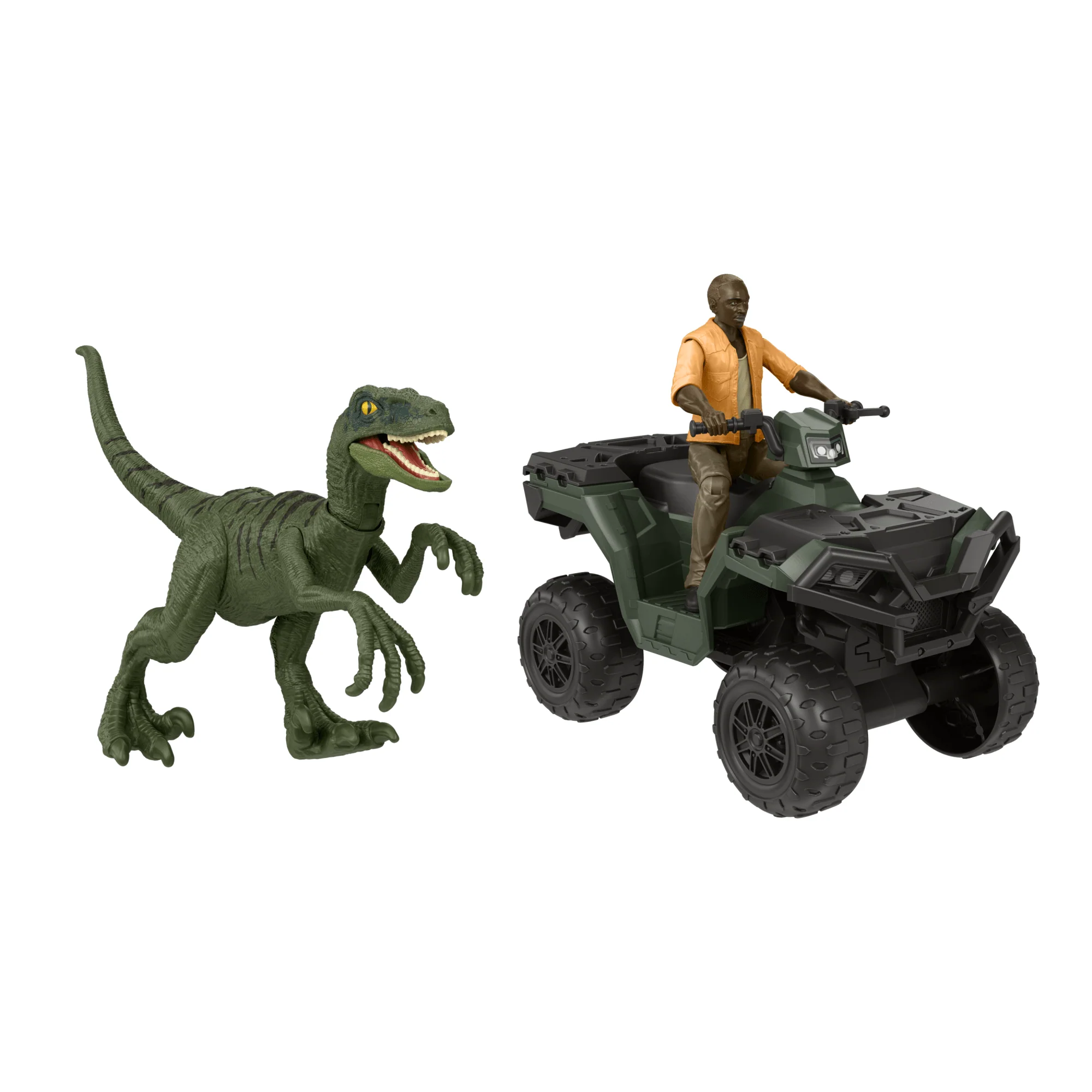 Jurassic World Legacy Collection Barry Semb��ne Action Figure, ATV & Dinosaur Toy Set, 3.75-in Scale