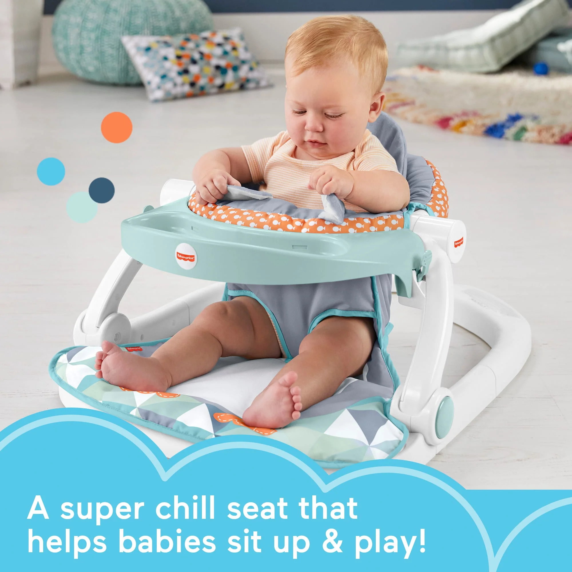 Fisher-Price Sit-Me-Up Floor Seat With Toy Tray