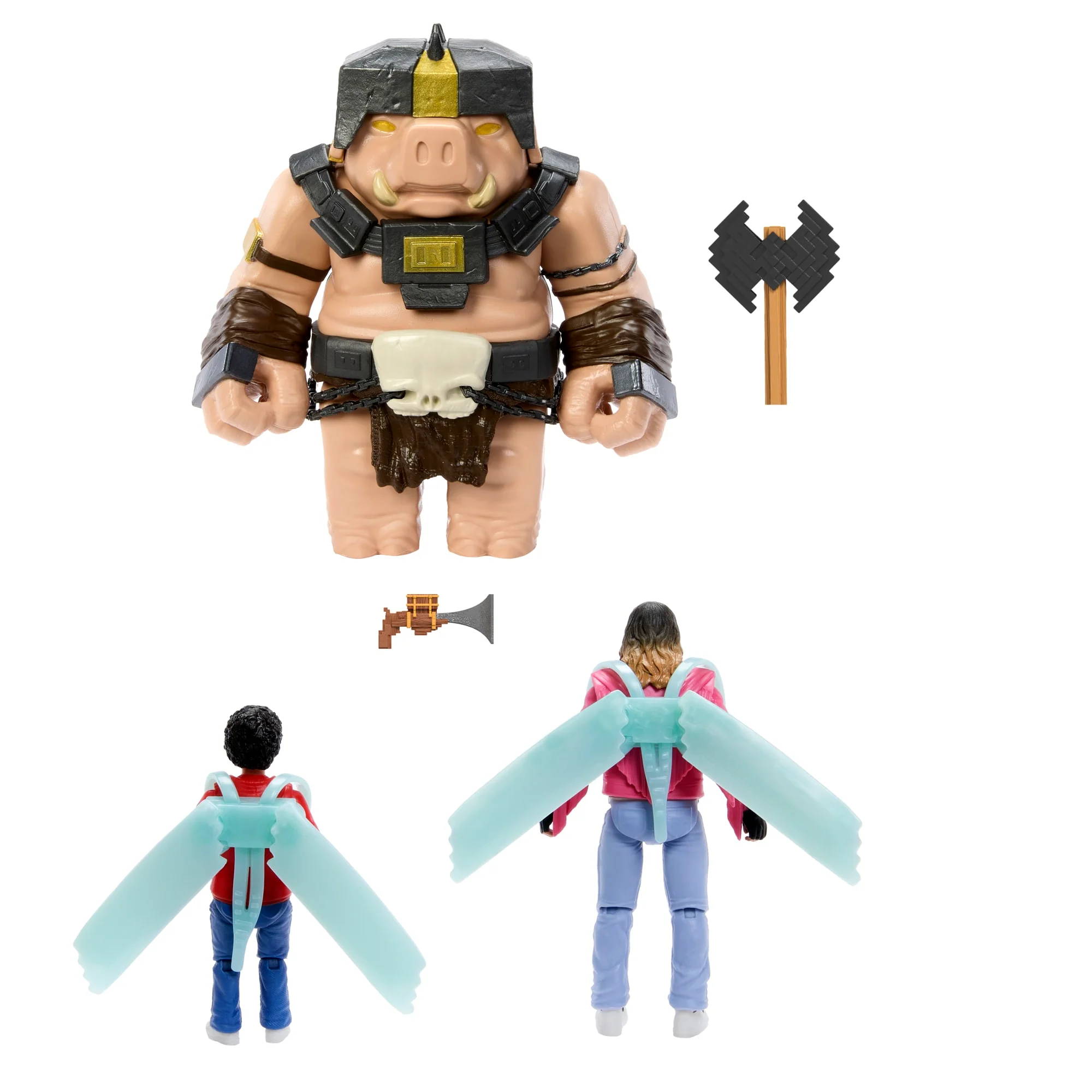 Minecraft A Well-Crafted Escape Figure Pack With 3 Action Figures & 4 Accessories inspired By The Movie