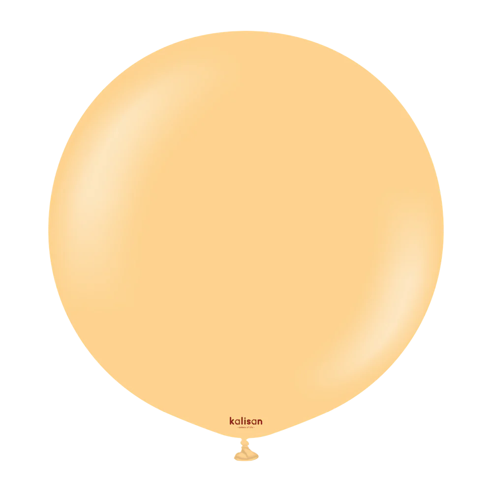 24 inch Kalisan Standard Peach Latex Balloons 2ct