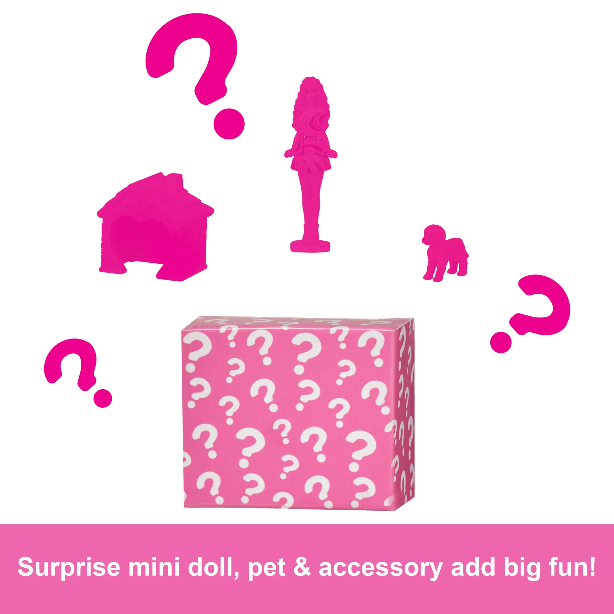 Barbie Mini Barbieland Doll House Playsets With 1.5-inch Doll, Furniture & Accessories