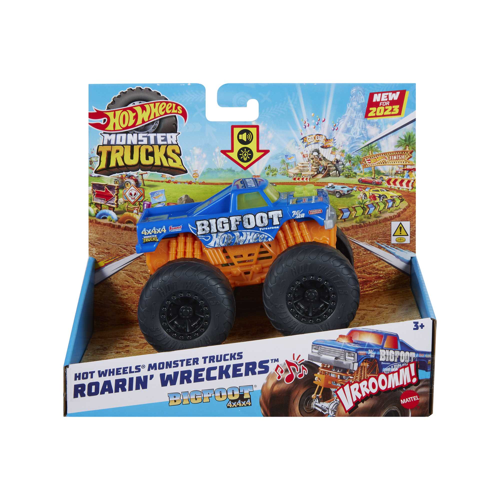Hot Wheels Monster Trucks Roarin' Wreckers Bigfoot Vehicle