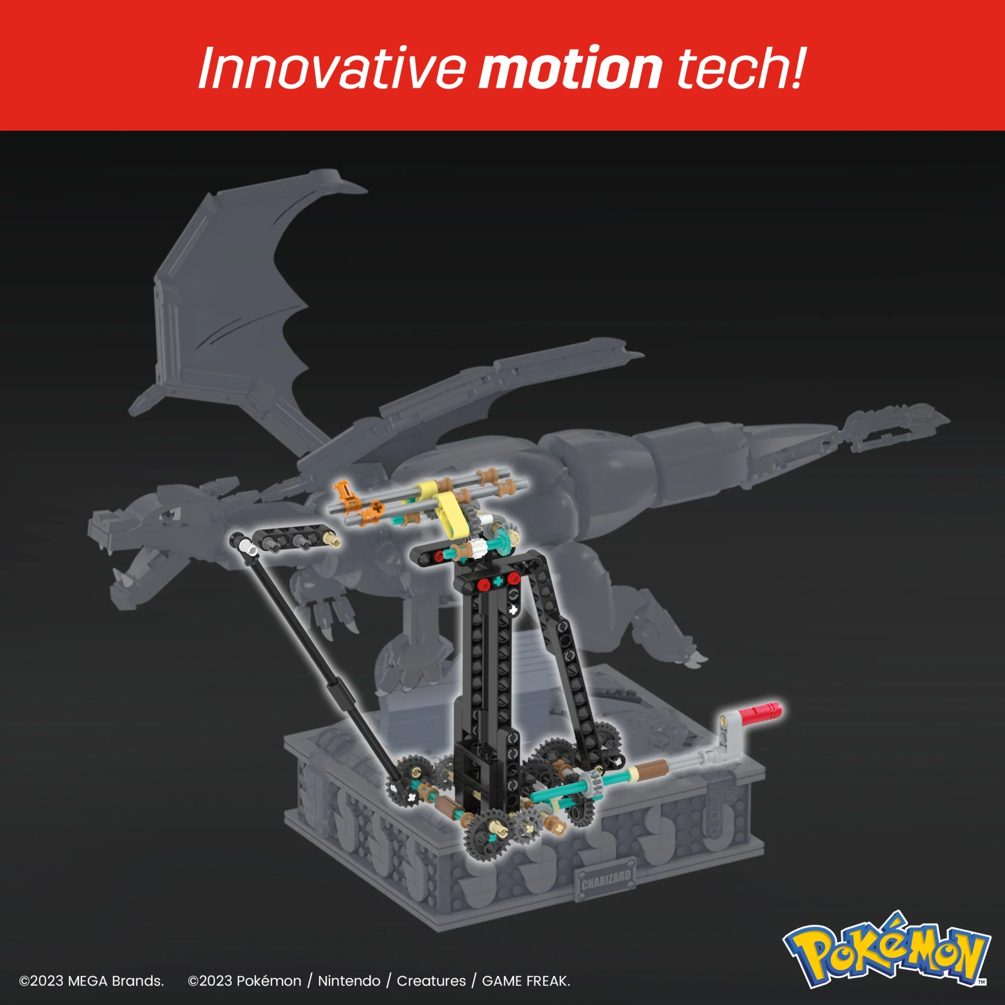 MEGA Pok��mon Charizard Building Kit With Motion (1664 Pieces) For Collectors