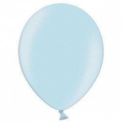 BelBal B105 12in Metallic Light Blue Latex Balloon 100ct
