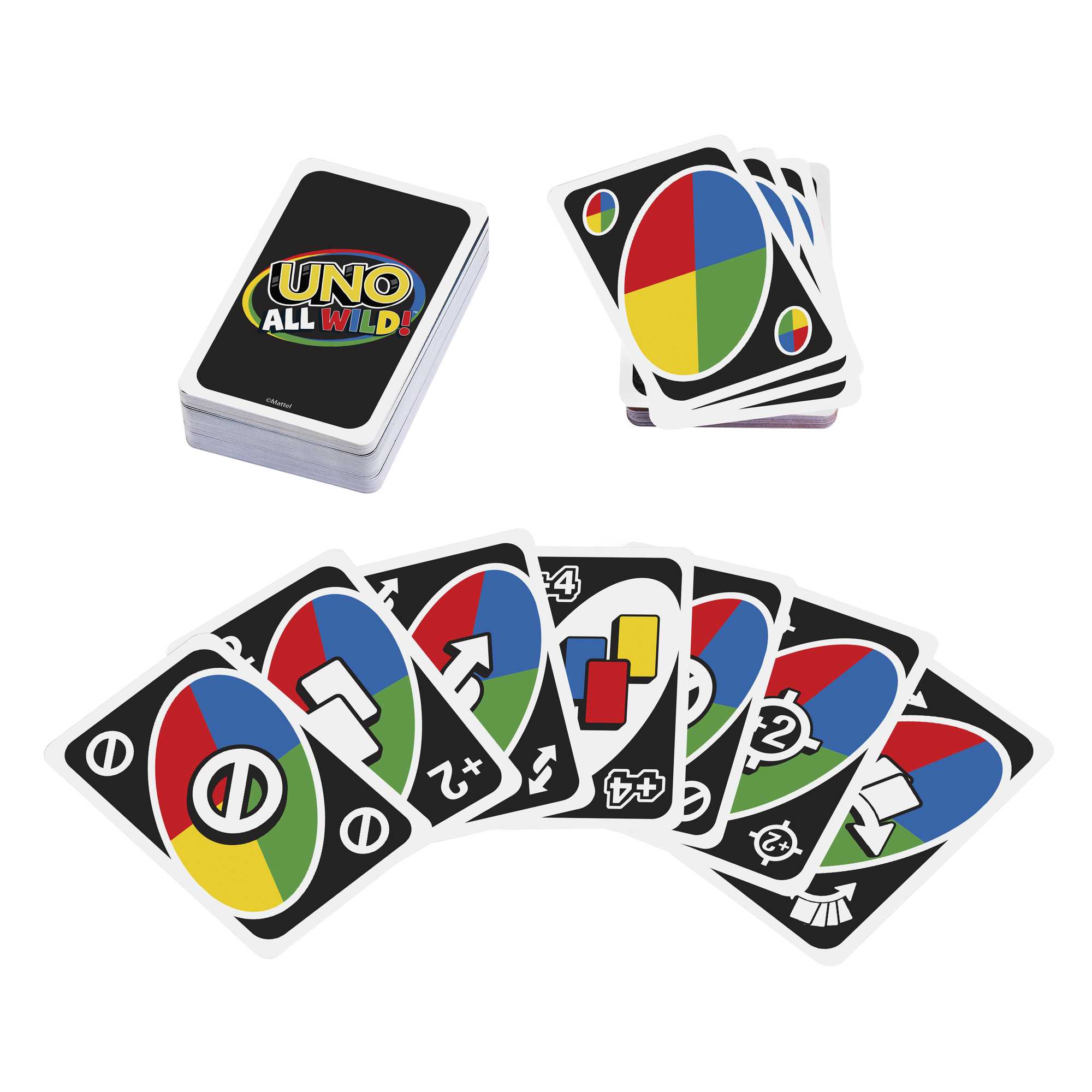 UNO All Wild Card Game For Family Night, Travel Game in Collectible Tin For 2-10 Players