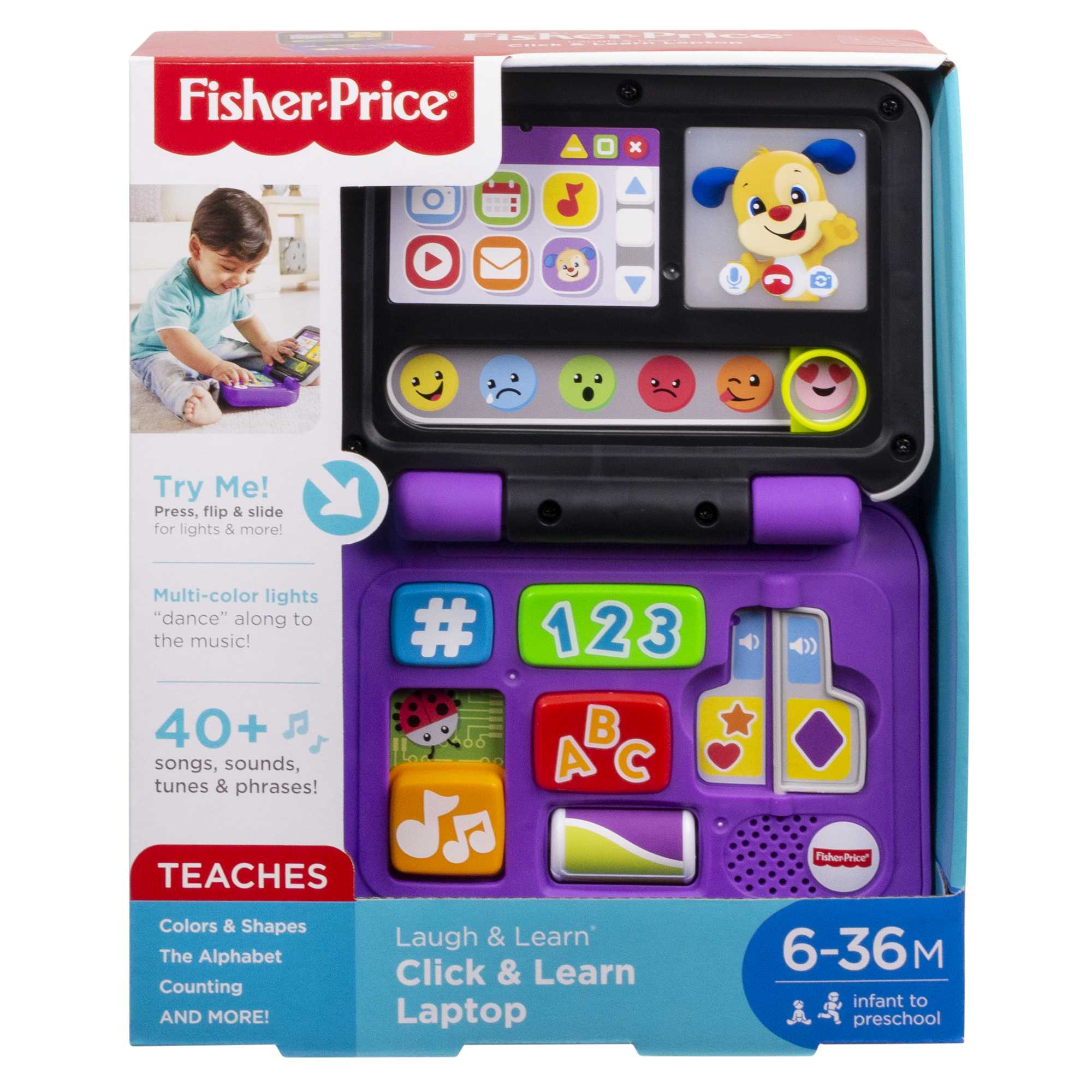 Fisher-Price Laugh & Learn Click & Learn Laptop Interactive Baby Toy