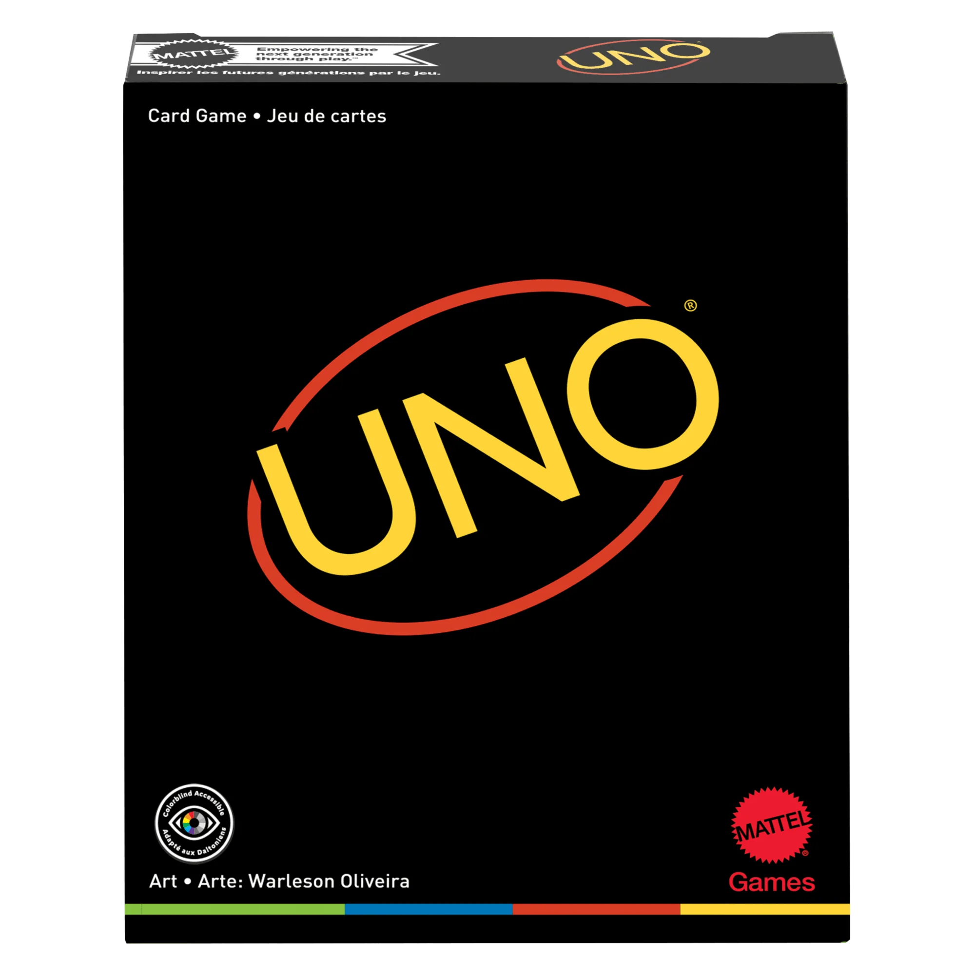 UNO Minimalista Card Game For Adults & Teens Featuring Designer Graphics By Warleson Oliviera