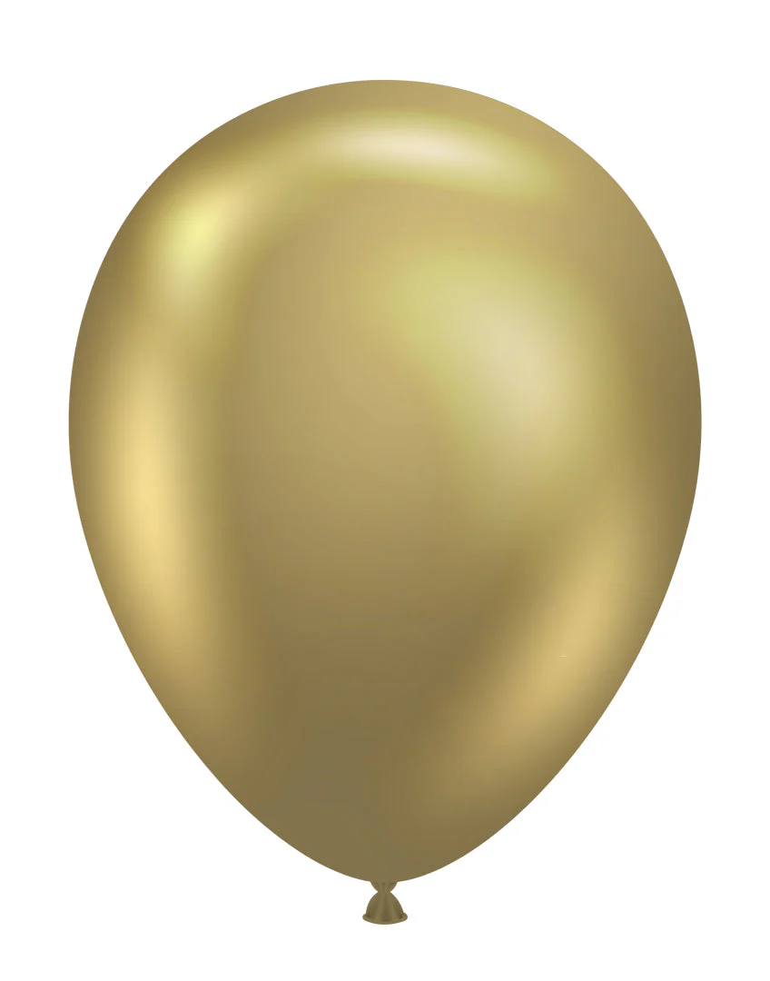Tuftex Effects Golden 11 inch Latex Balloons 50ct