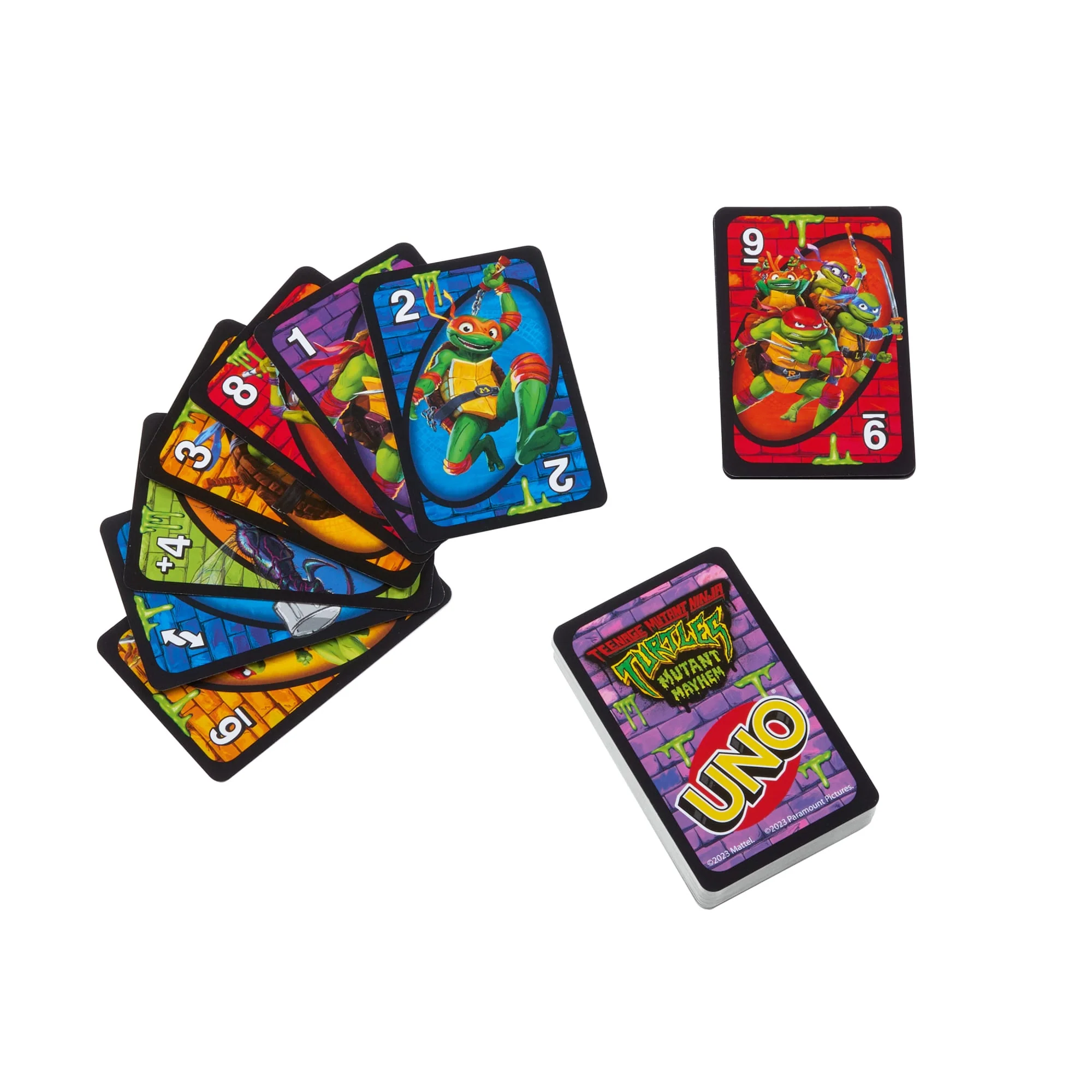 UNO Teenage Mutant Ninja Turtles Mutant Mayhem Card Game For Family Night Inspired By the Movie