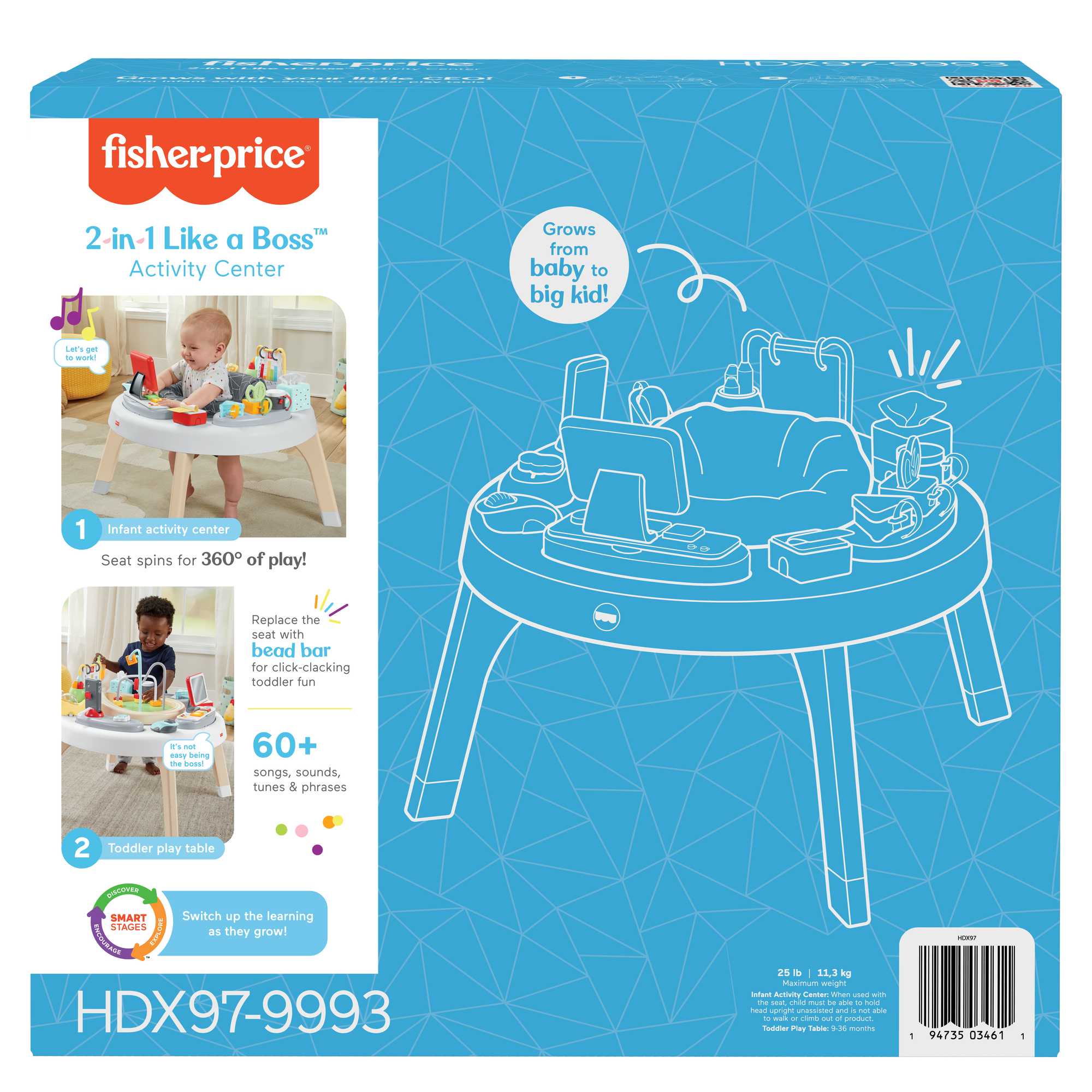 Fisher-Price 2-In-1 Like A Boss Activity Center