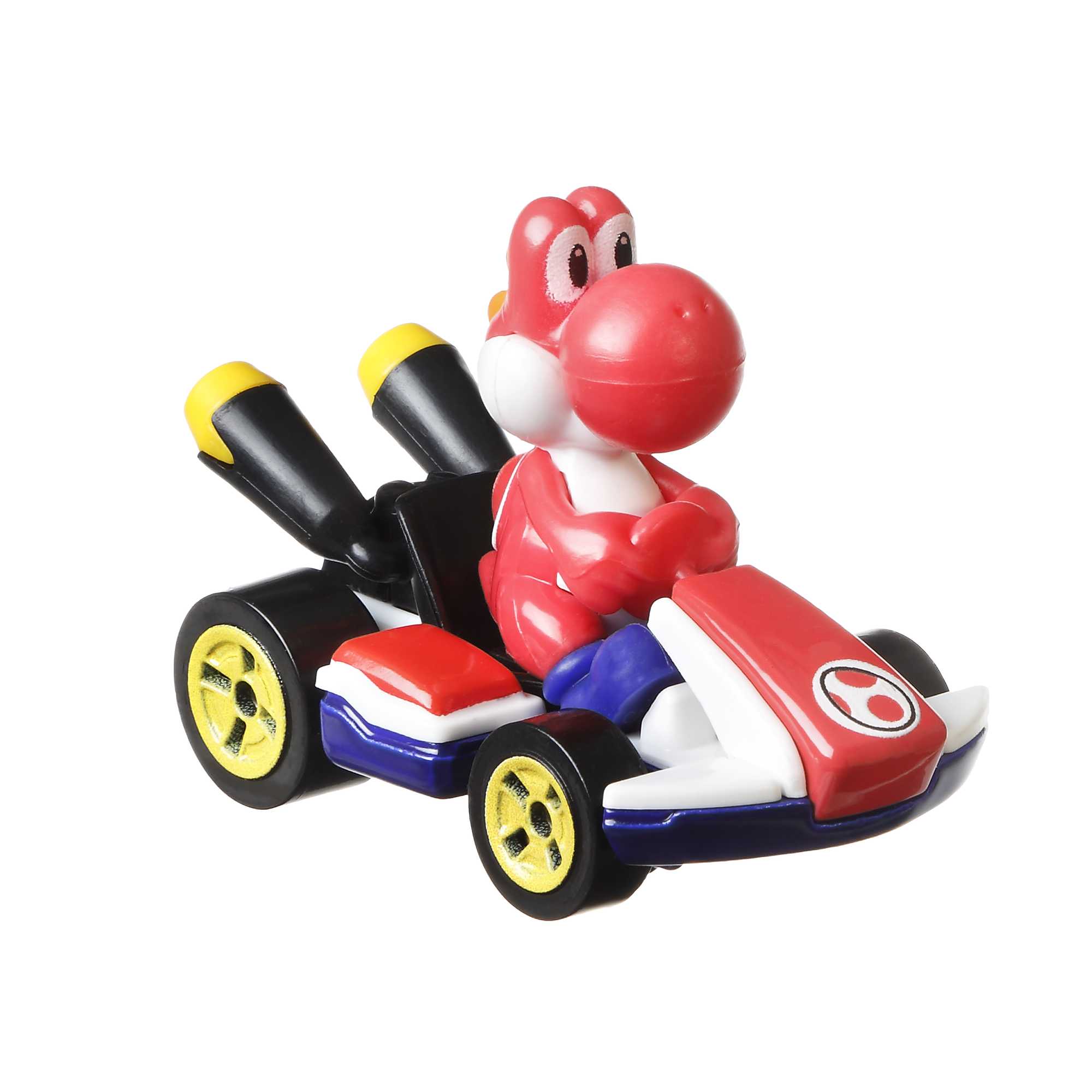 Hot Wheels Mario Kart Red Yoshi Standard Kart Vehicle