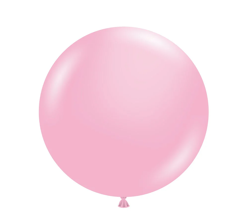 Tuftex Baby Pink 17 inch Latex Balloons 50ct