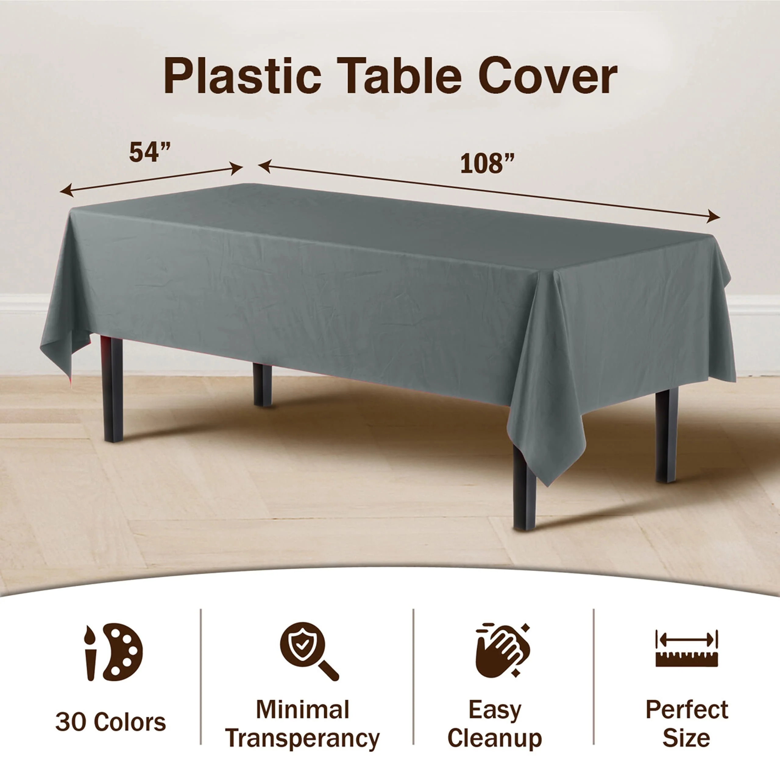 Premium Silver Table Cover