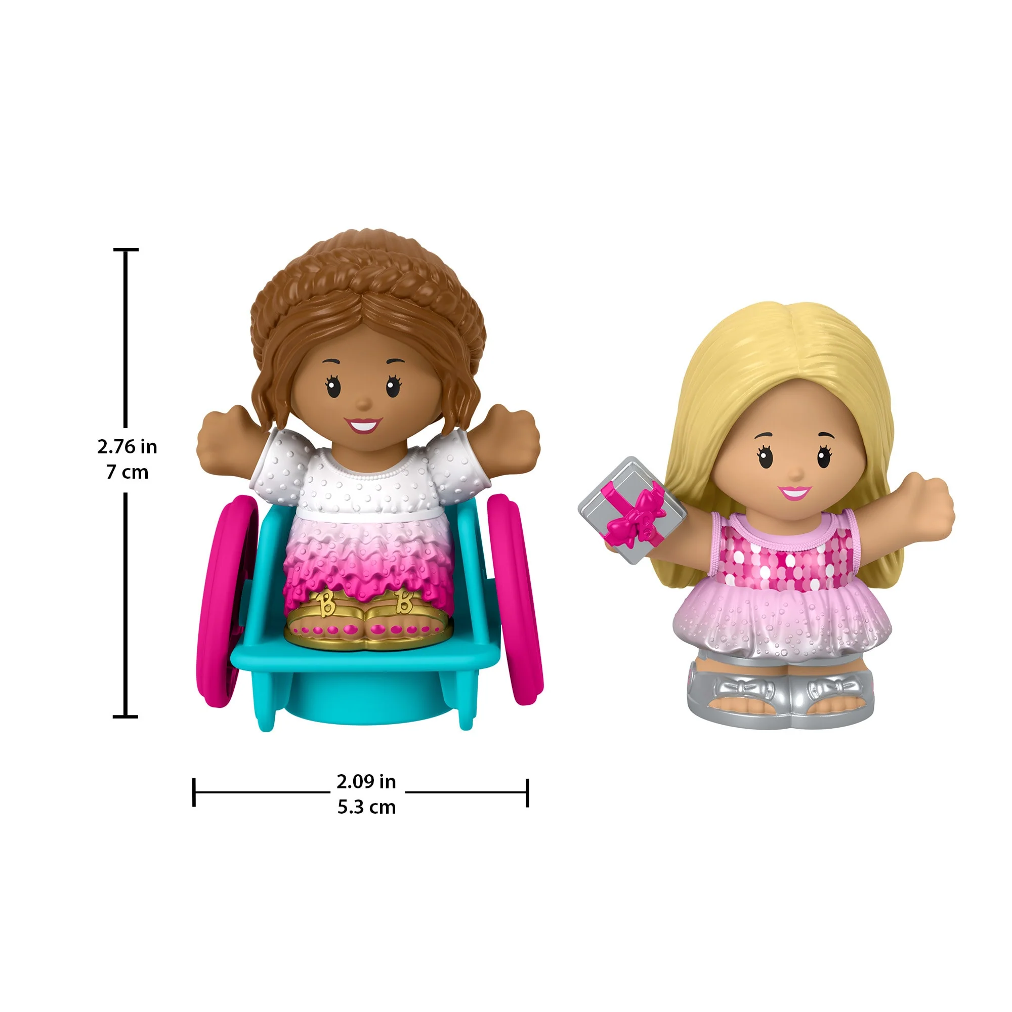 Fisher-Price Little People Barbie Party Figure Pack, 2 Characters For Toddlers