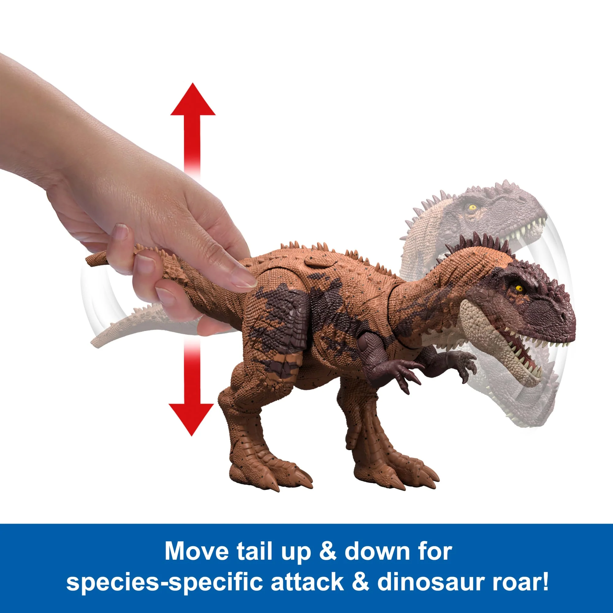 Jurassic World Chaos Theory Wild Roar Kryptops Action Figure, Strike Attack & Sound Dinosaur Toy