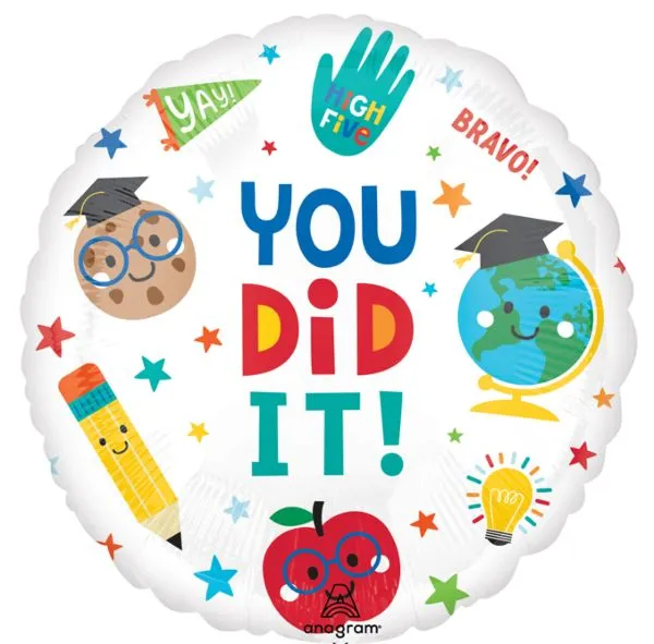 Anagram 18 inch Graduation Fun You Did It Foil Balloon 1ct