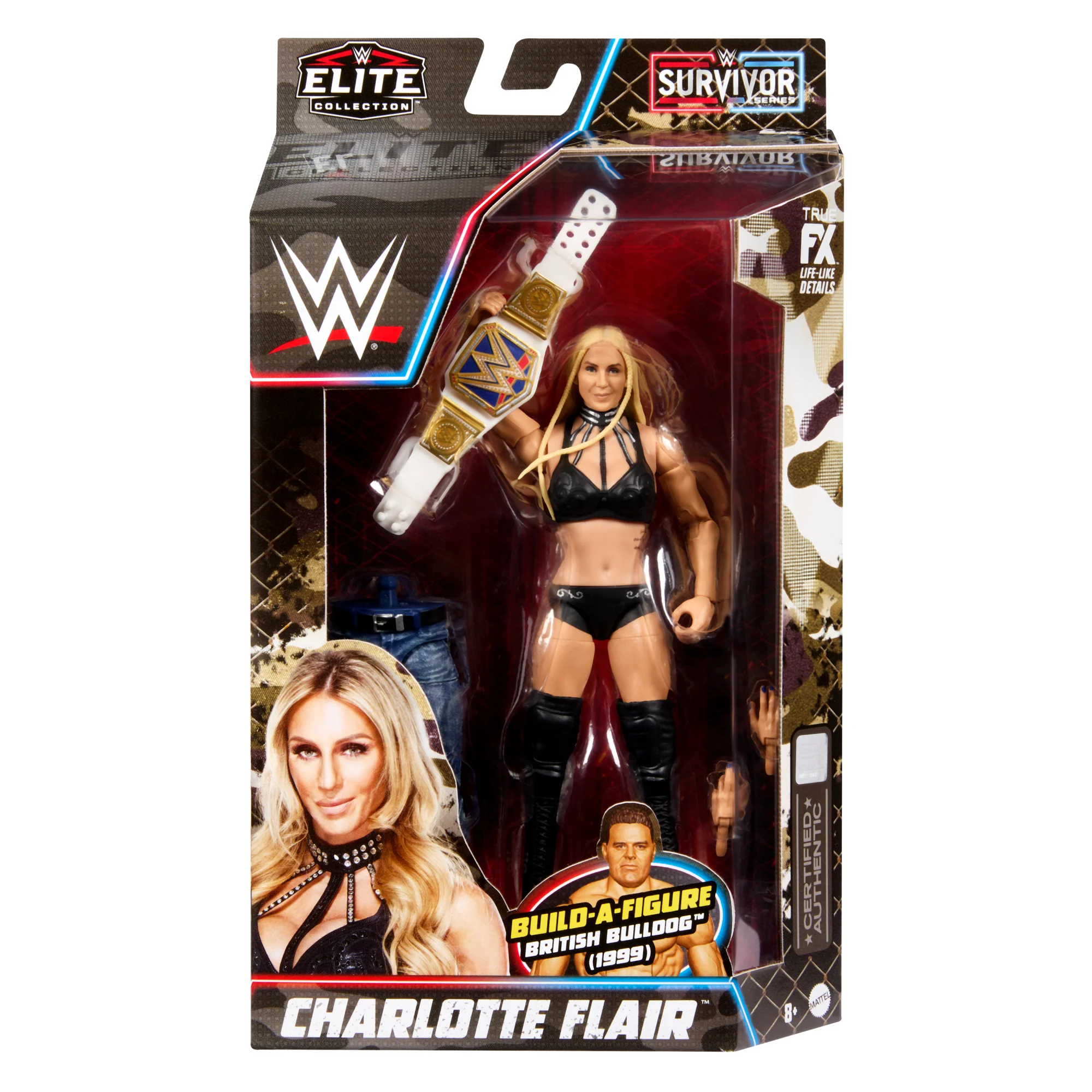 WWE Elite Action Figure Survivor Series Charlotte Flair With Build-A-Figure