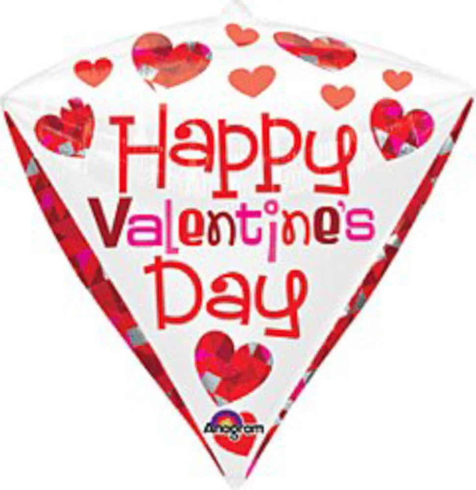 Anagram Geometric Happy Valentines Day 17in Diamondz Balloon