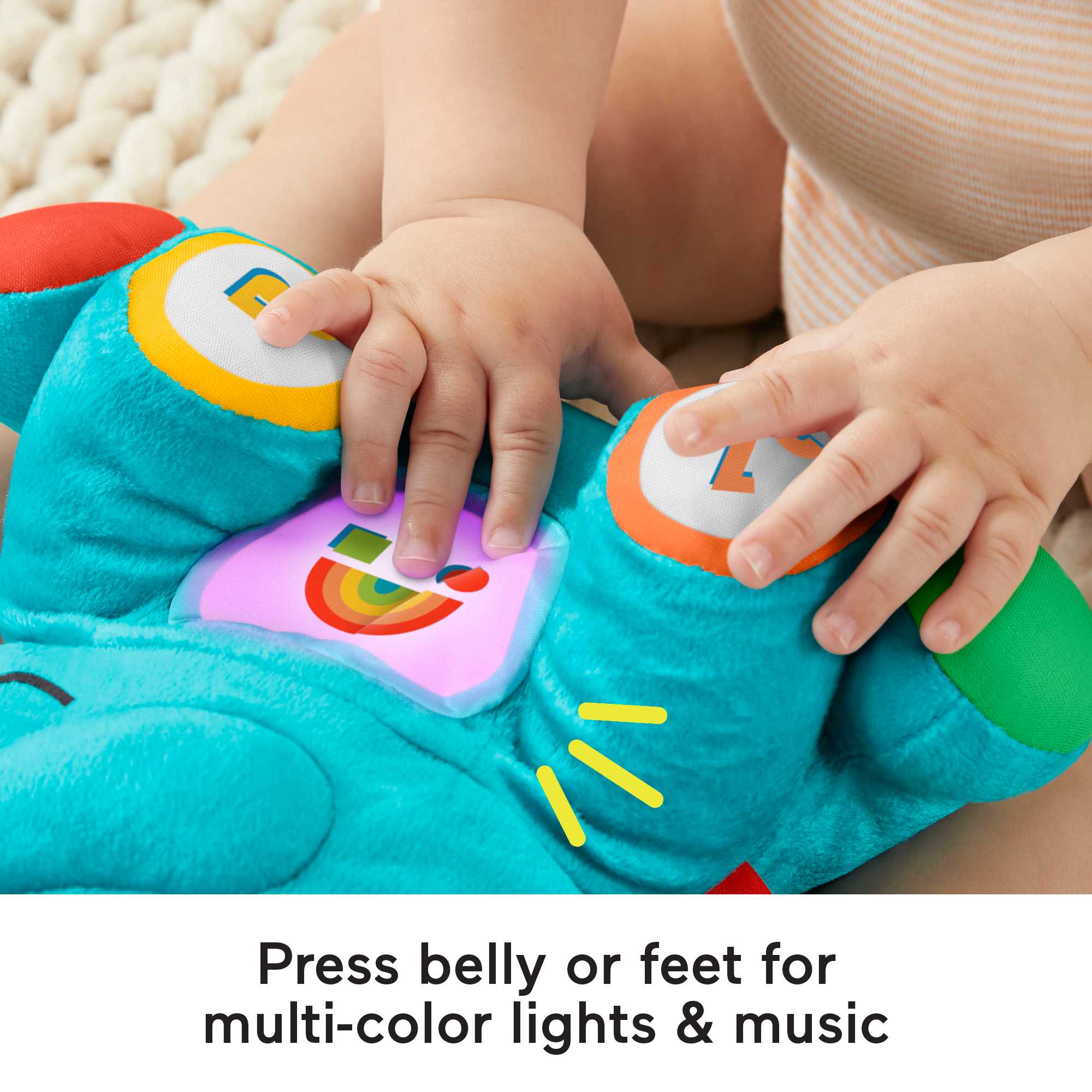 Fisher-Price Lights & Learning Elephant Musical Plush Toy