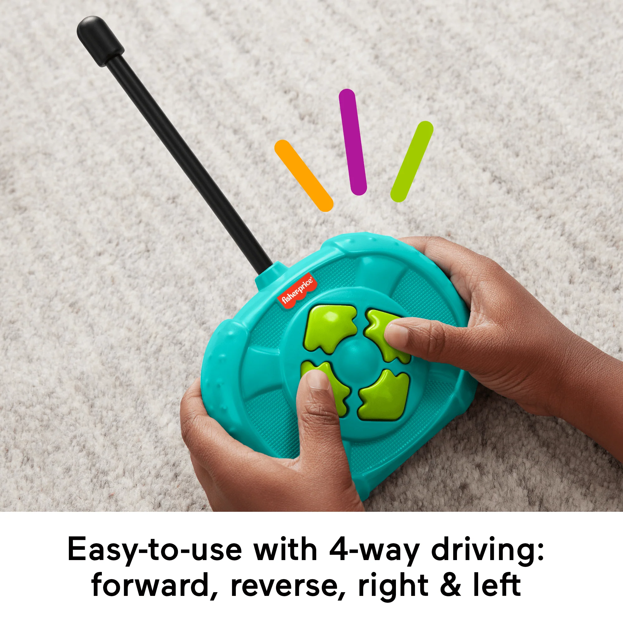 Fisher-Price My Easy RC Preschool Toy Remote Controlled Car For Kids Ages 3+ Years