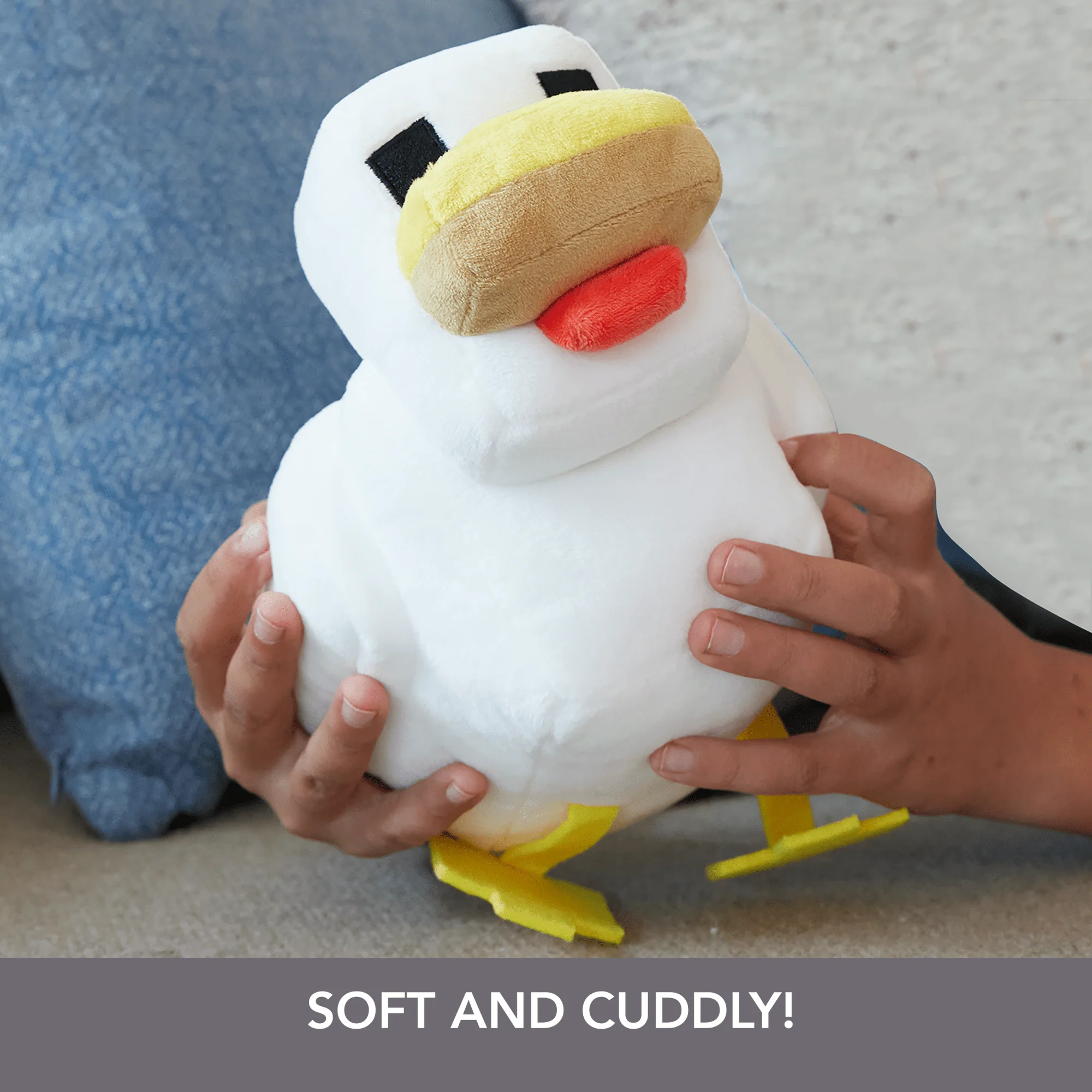 Minecraft Plush Chicken Toy, 8-inch Collectible Soft Doll inspired By Video Game Character