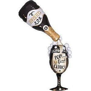 Anagram Time for Bubbly Happy New Year 70in Multi-Balloon