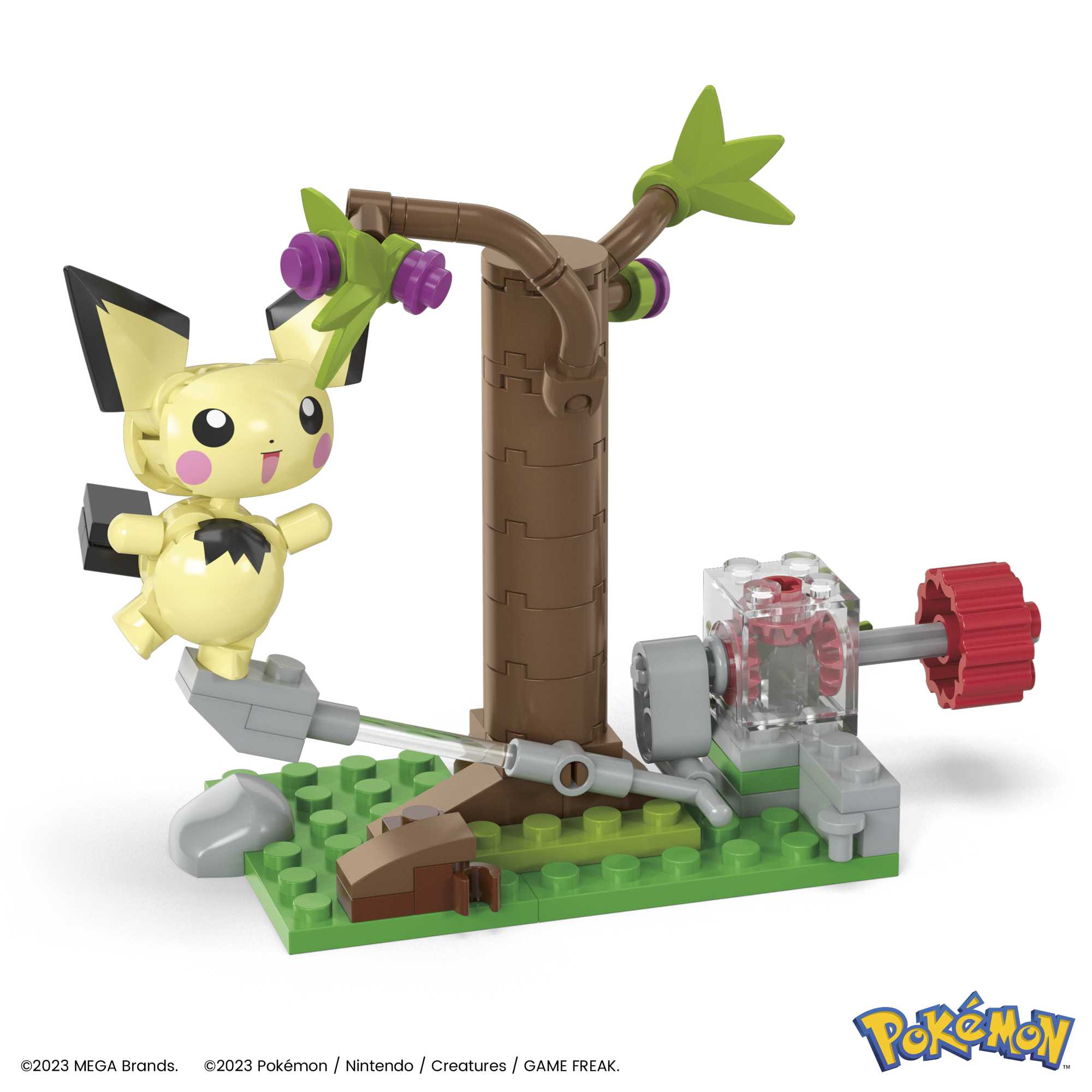 MEGA Pok��mon Building Toy Kit, Pichu's Forest Forage With 1 Action Figure (84 Pieces)