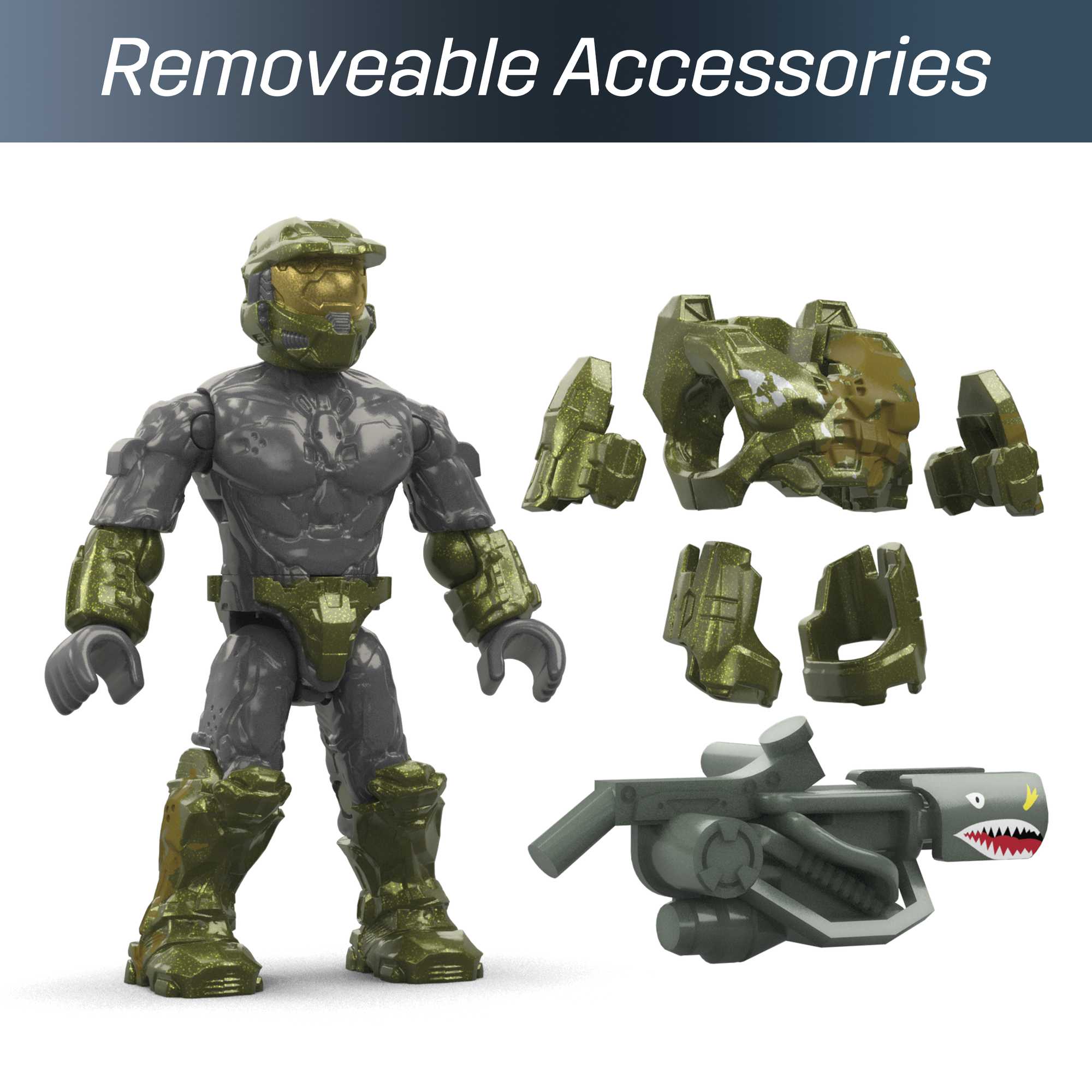 MEGA Halo Floodgate Firefight Building Toy Kit With 4 Micro Action Figures (634 Pieces)