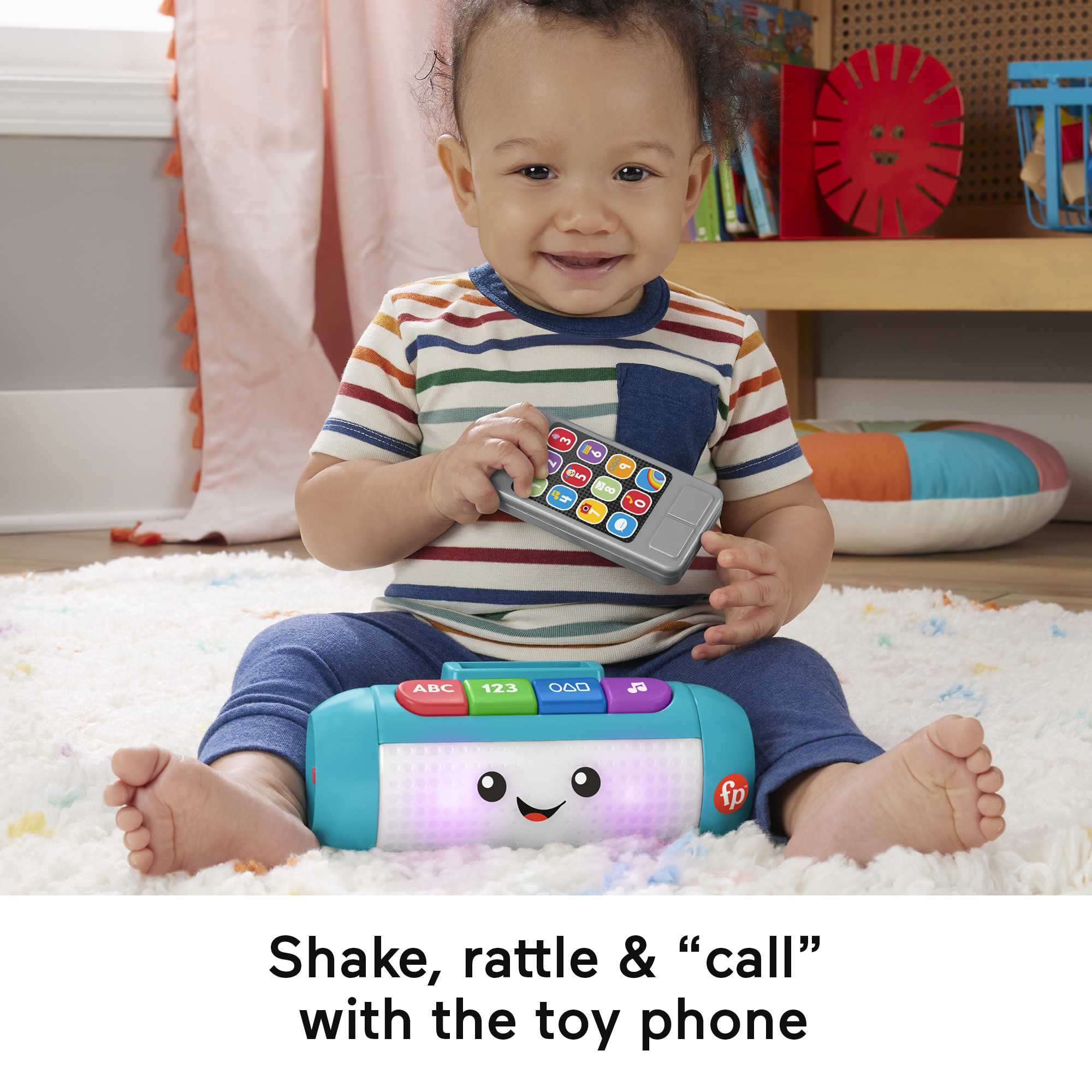 Fisher-Price Laugh & Learn Light Up Learning Speaker Electronic Baby Toy, 2 Pieces