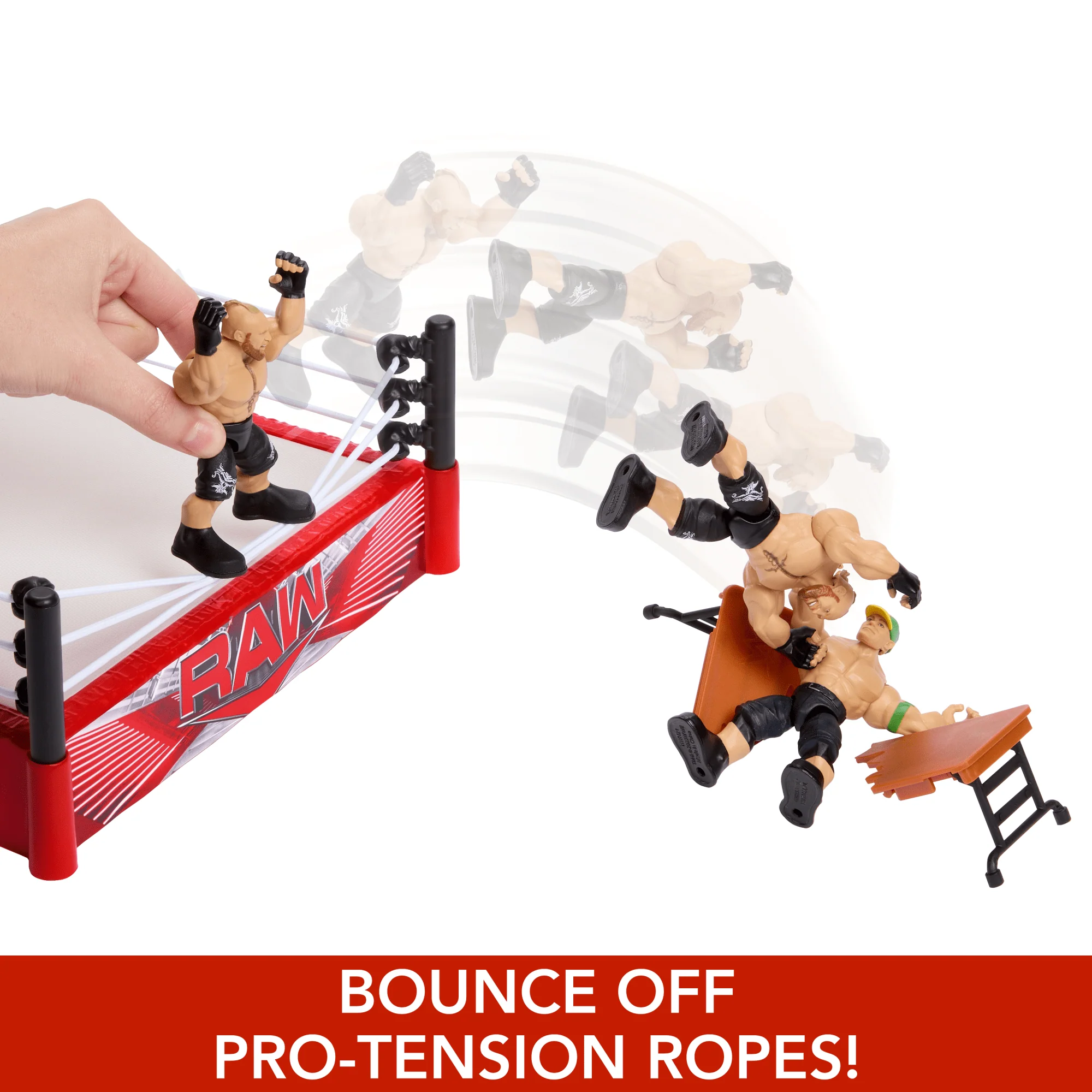 WWE Action Figure Playset Knuckle Crunchers Rebound Ring