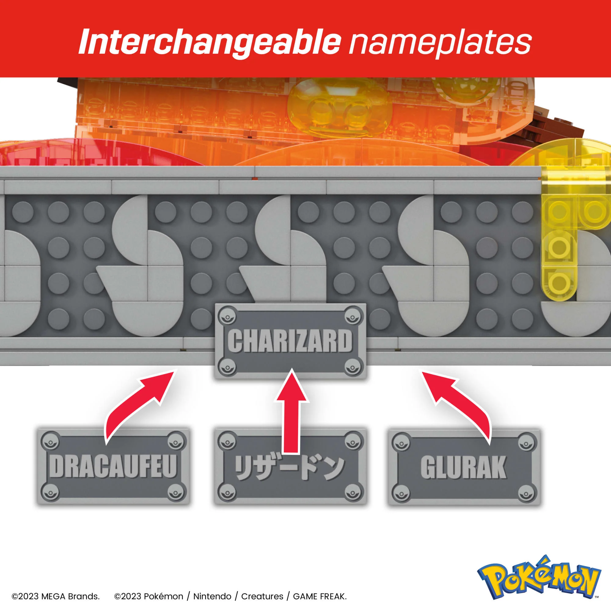 MEGA Pok��mon Charizard Building Kit With Motion (1664 Pieces) For Collectors