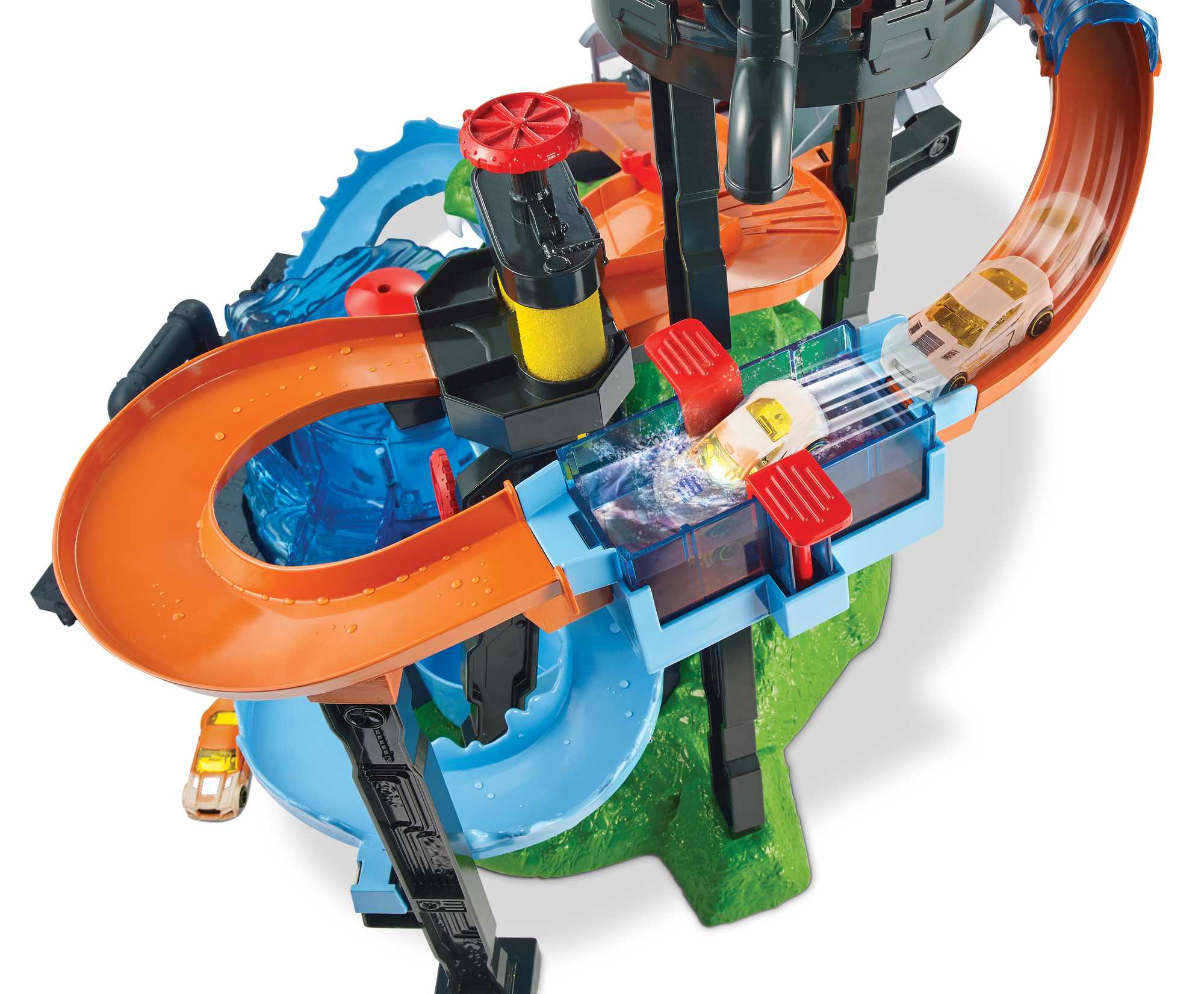 Hot Wheels Ultimate Gator Car Wash Play Set With Color Shifters Car