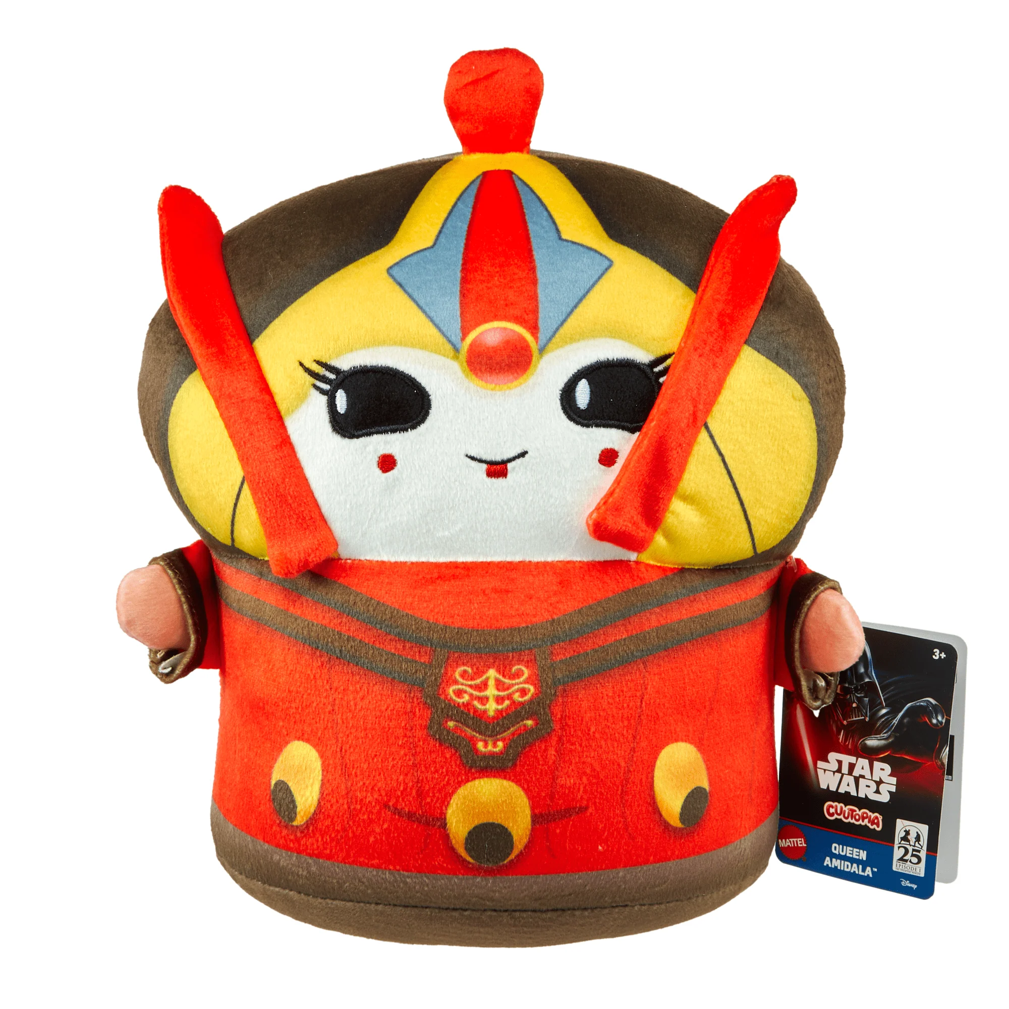 Star Wars Cuutopia Plush Characters, 7-inch Soft Rounded Pillow Dolls