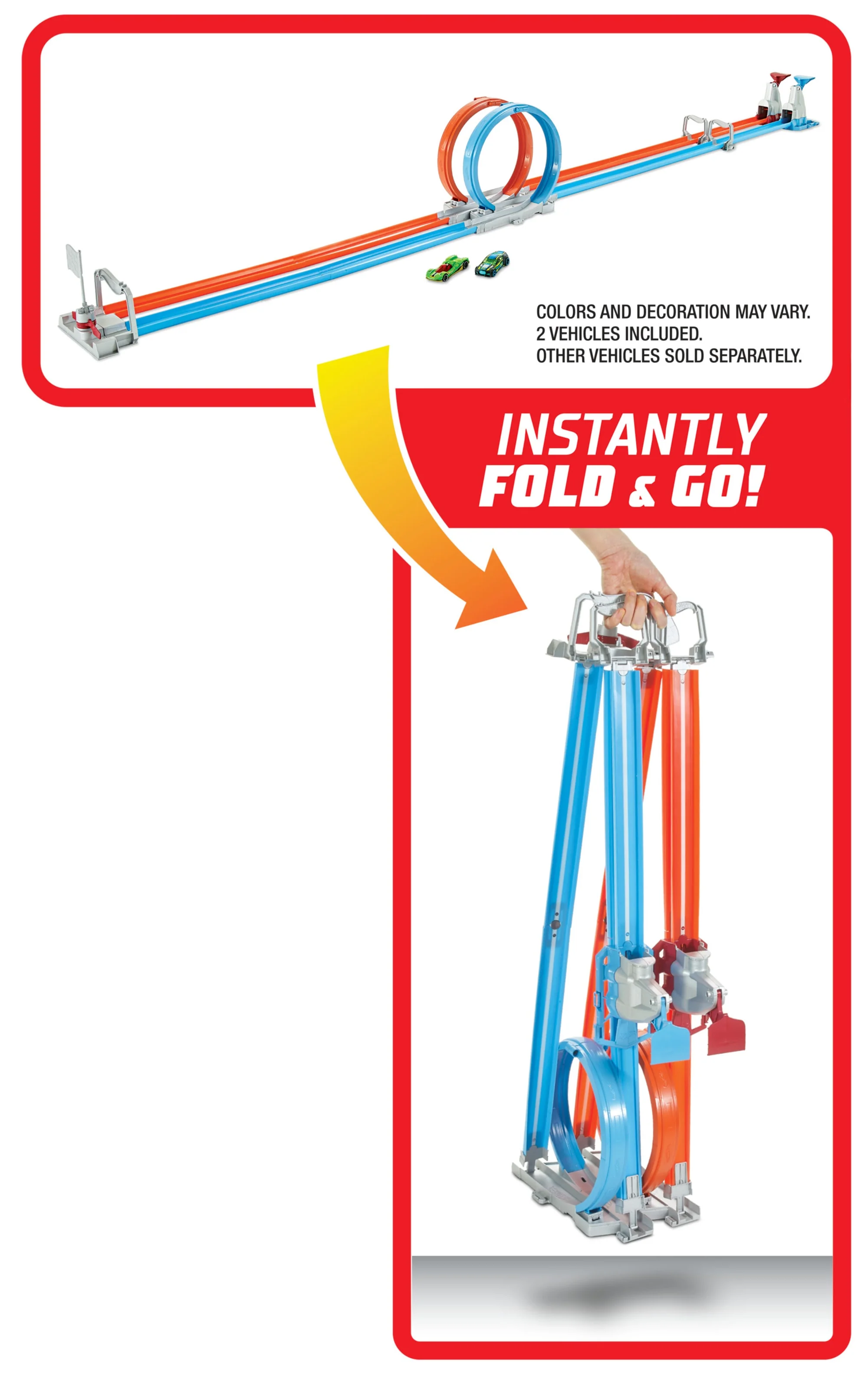 Hot Wheels Double Loop Dash, Track Set